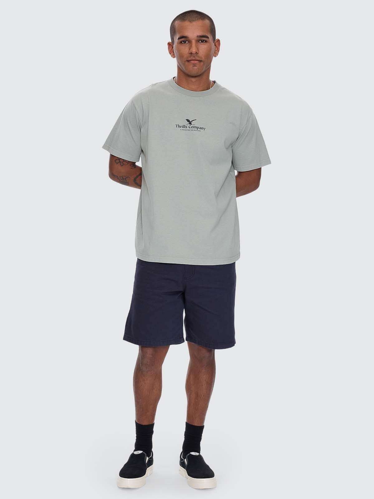 Mens A Haven For The Restless T Shirt Dirty Sage - Image 6