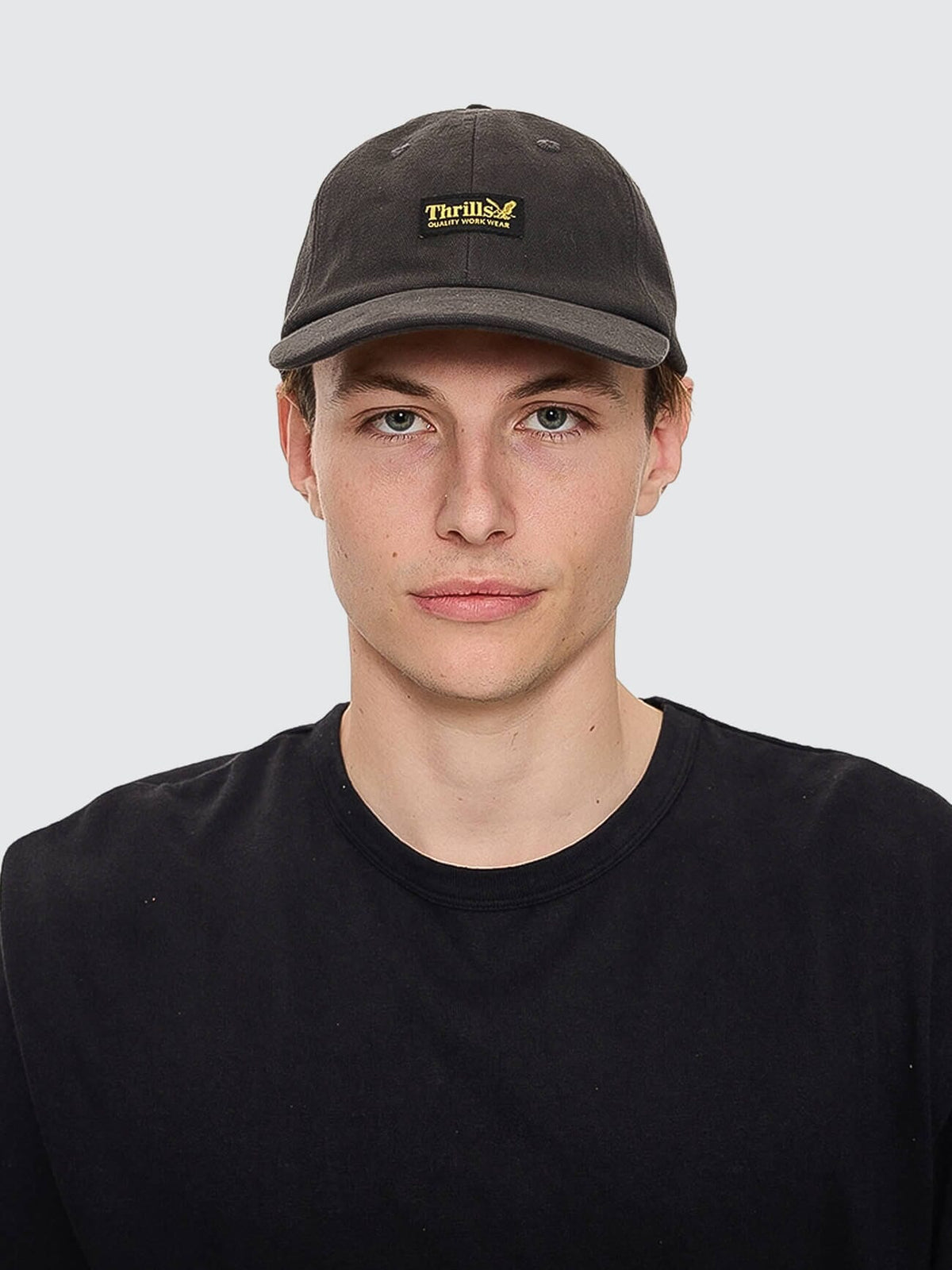 Mens Thrills Union Cap Dark Charcoal - Image 4