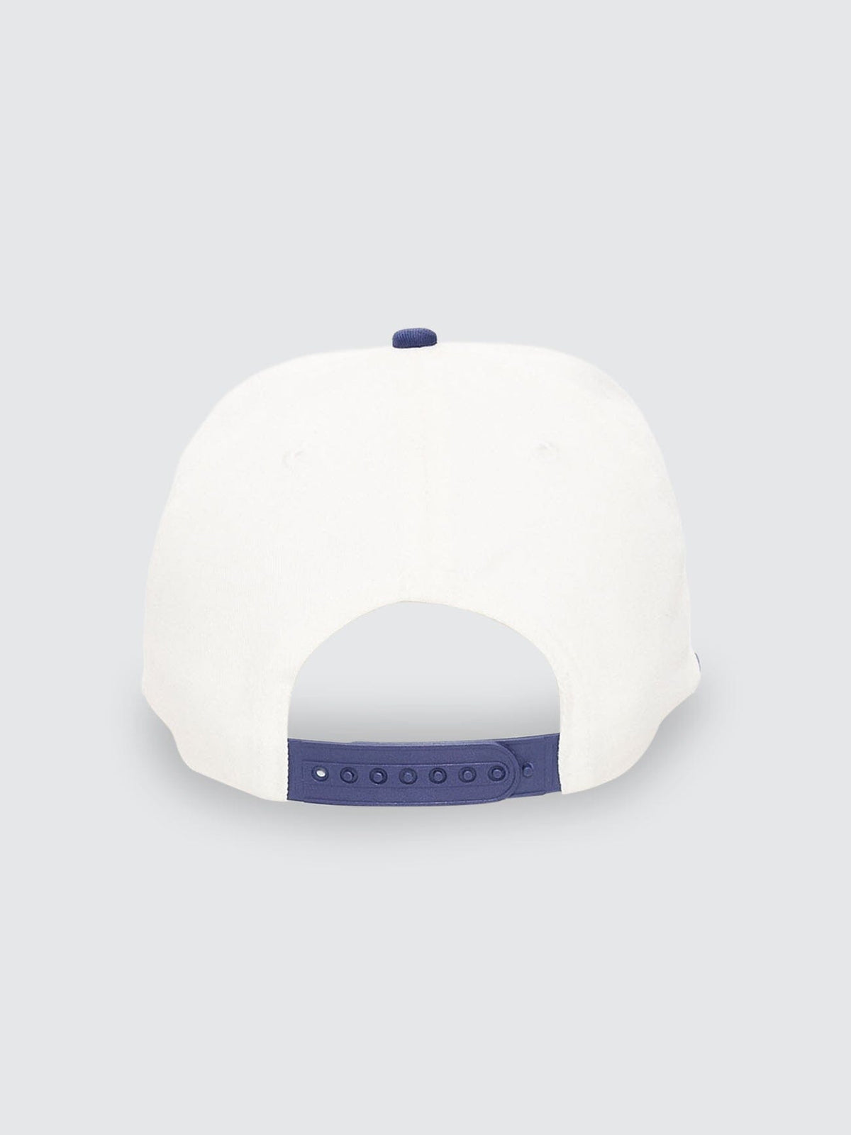 Mens Double Down 5 Panel Cap Heritage White / Guardian Navy - Image 2