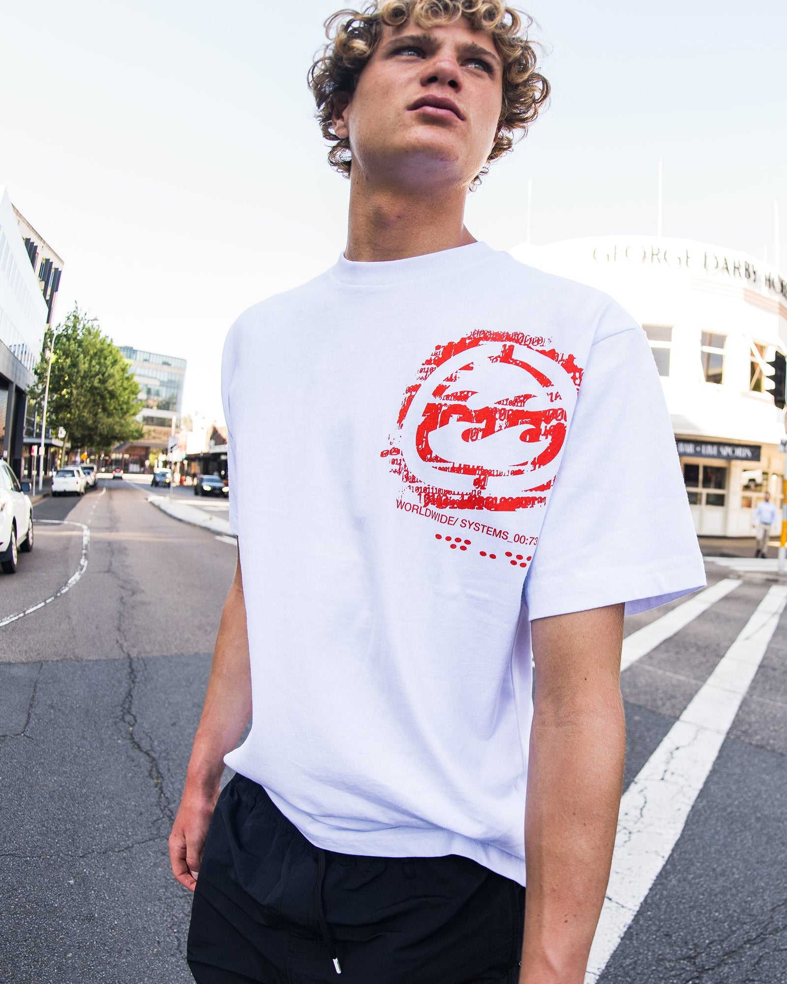 Mens Spec Blast T-Shirt White - Image 1