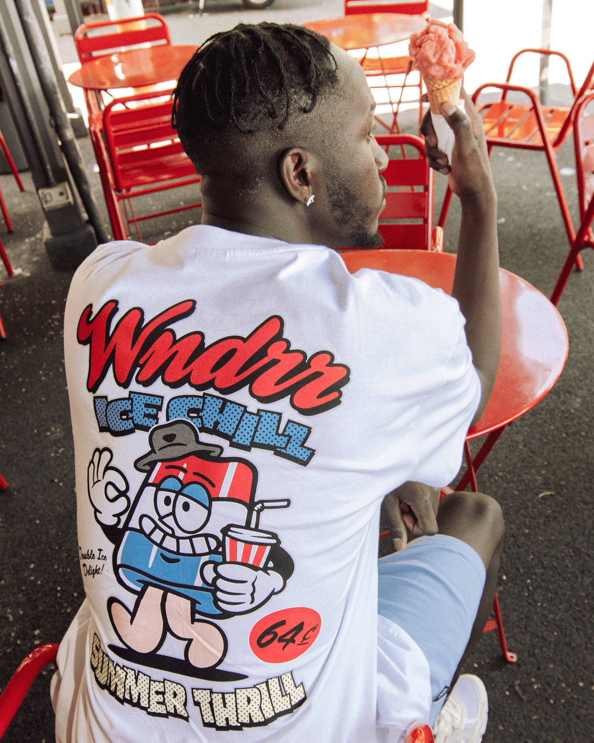 ICE POP BOX FIT TEE - WHITE