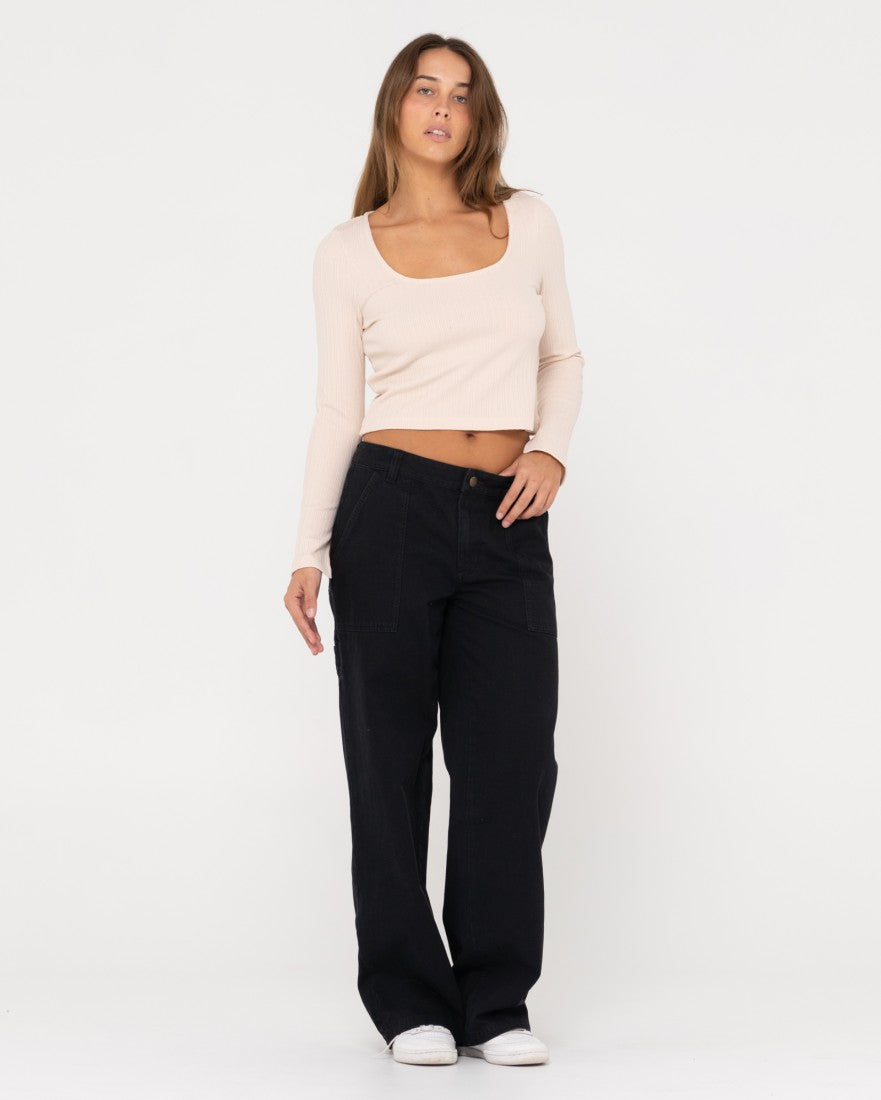 Scarlett Ribbed Long Sleeve Top