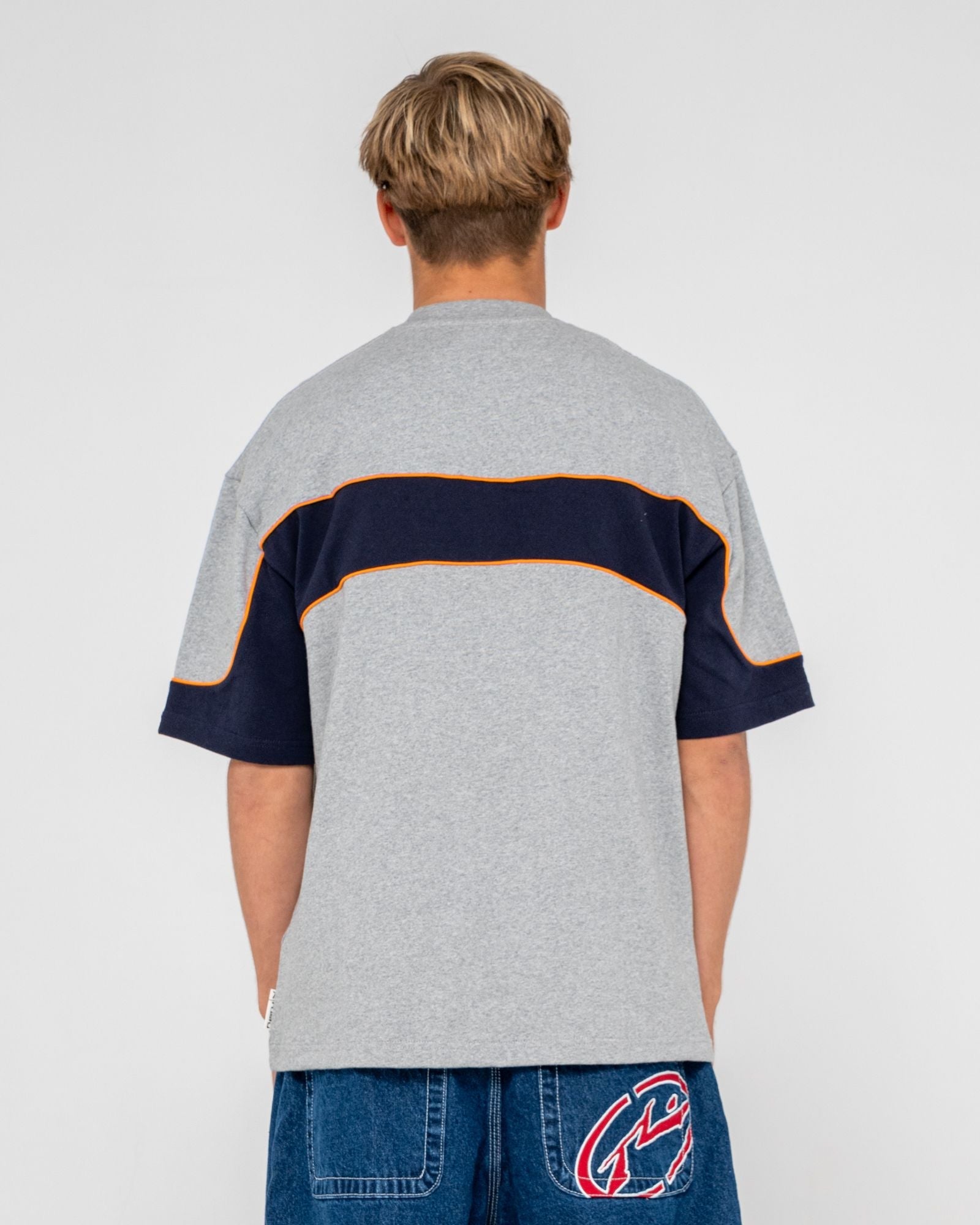 Kinetic Panel Heavy Tee Grey Marle - Image 3