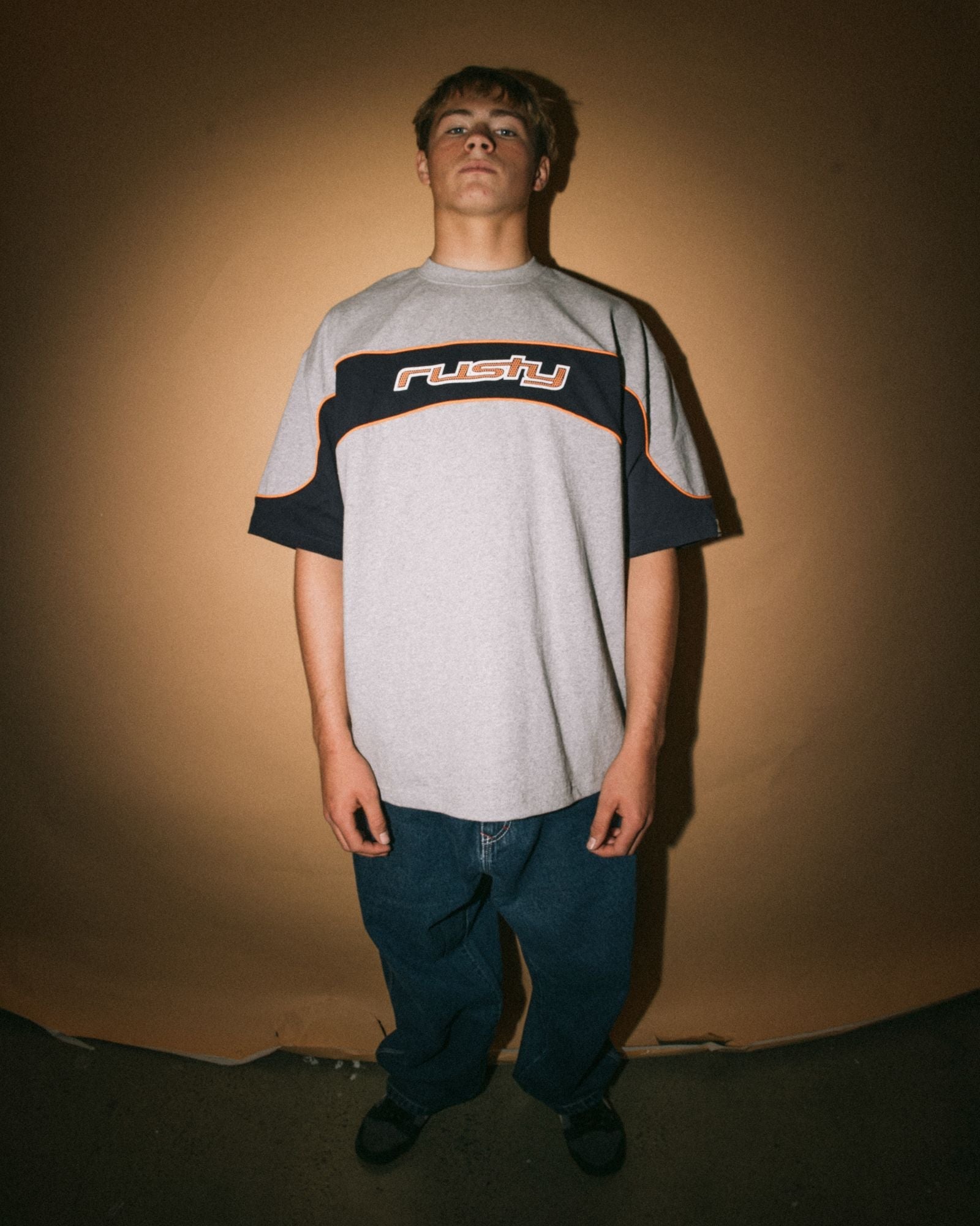 Kinetic Panel Heavy Tee Grey Marle - Image 5