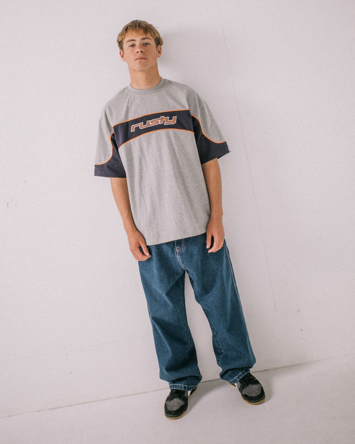 Kinetic Panel Heavy Tee Grey Marle - Image 7