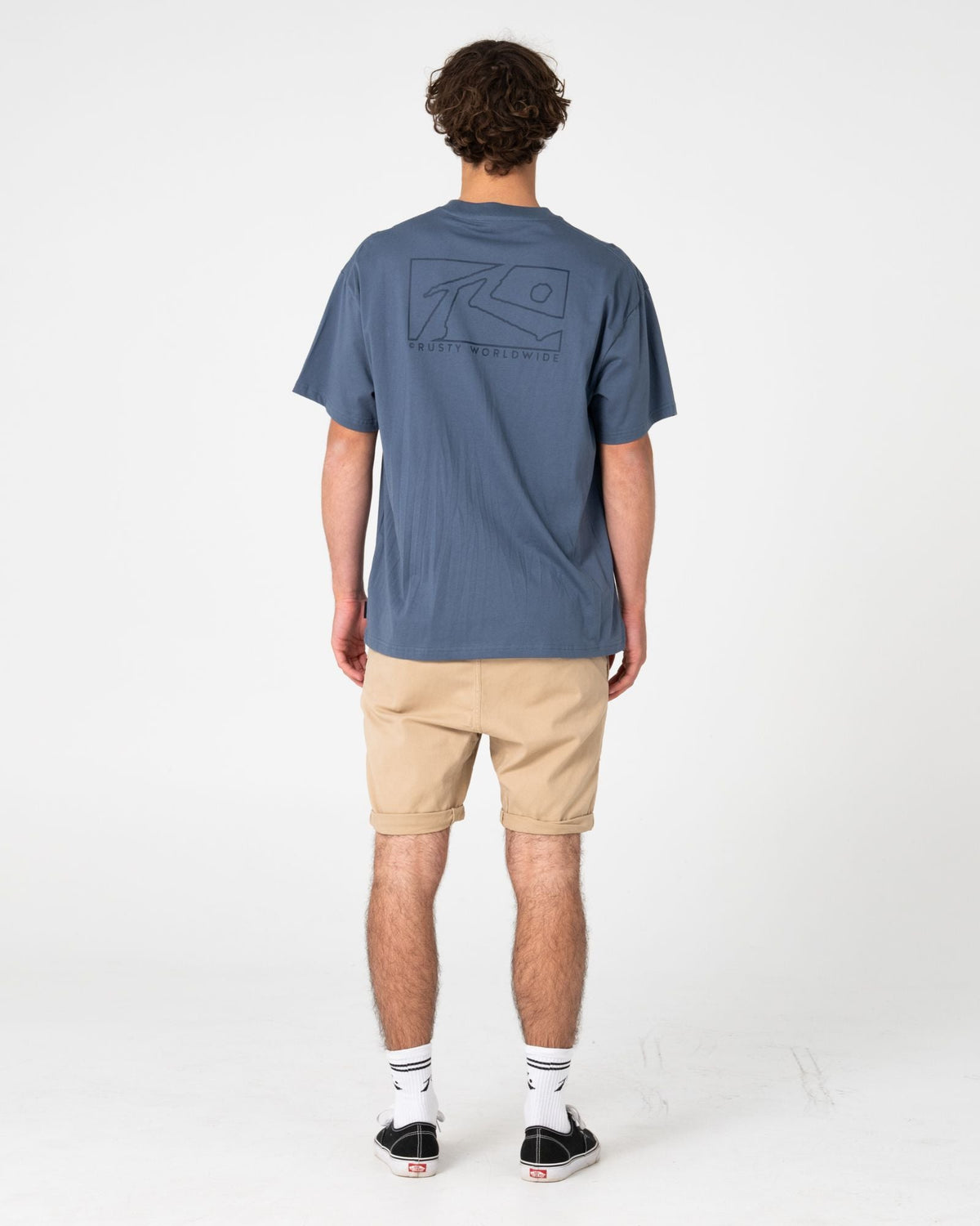 Mens Hooked On Elastic Waist Walk Short Khaki - Image 4