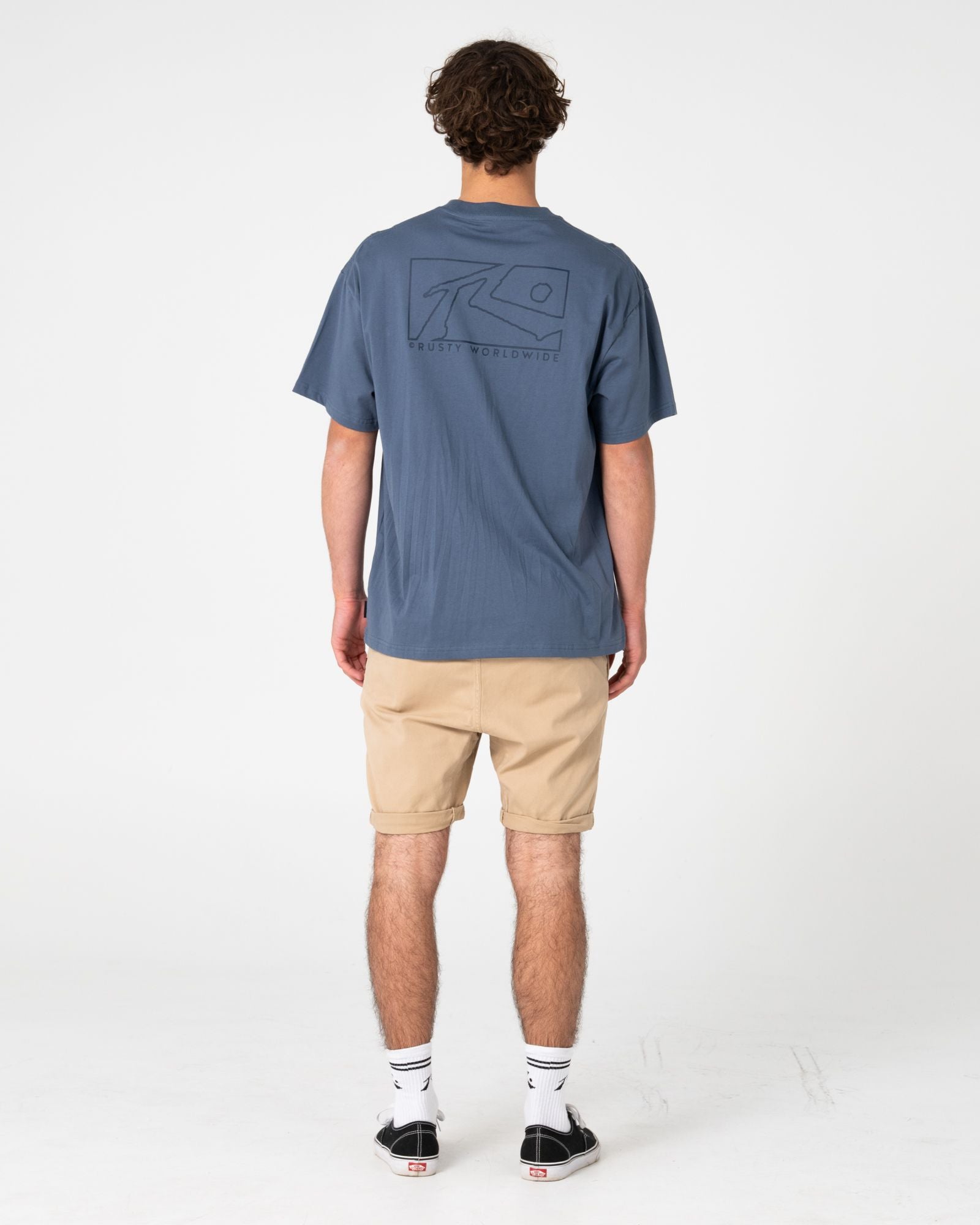 Mens Hooked On Elastic Waist Walk Short Khaki - Image 4