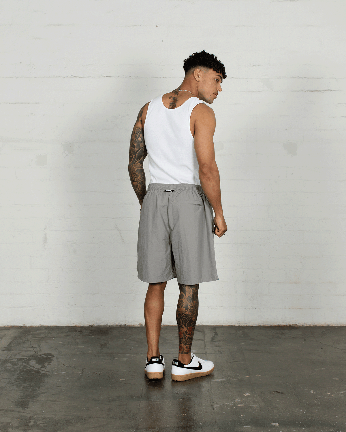 Accent Swim Short - Cement Grey