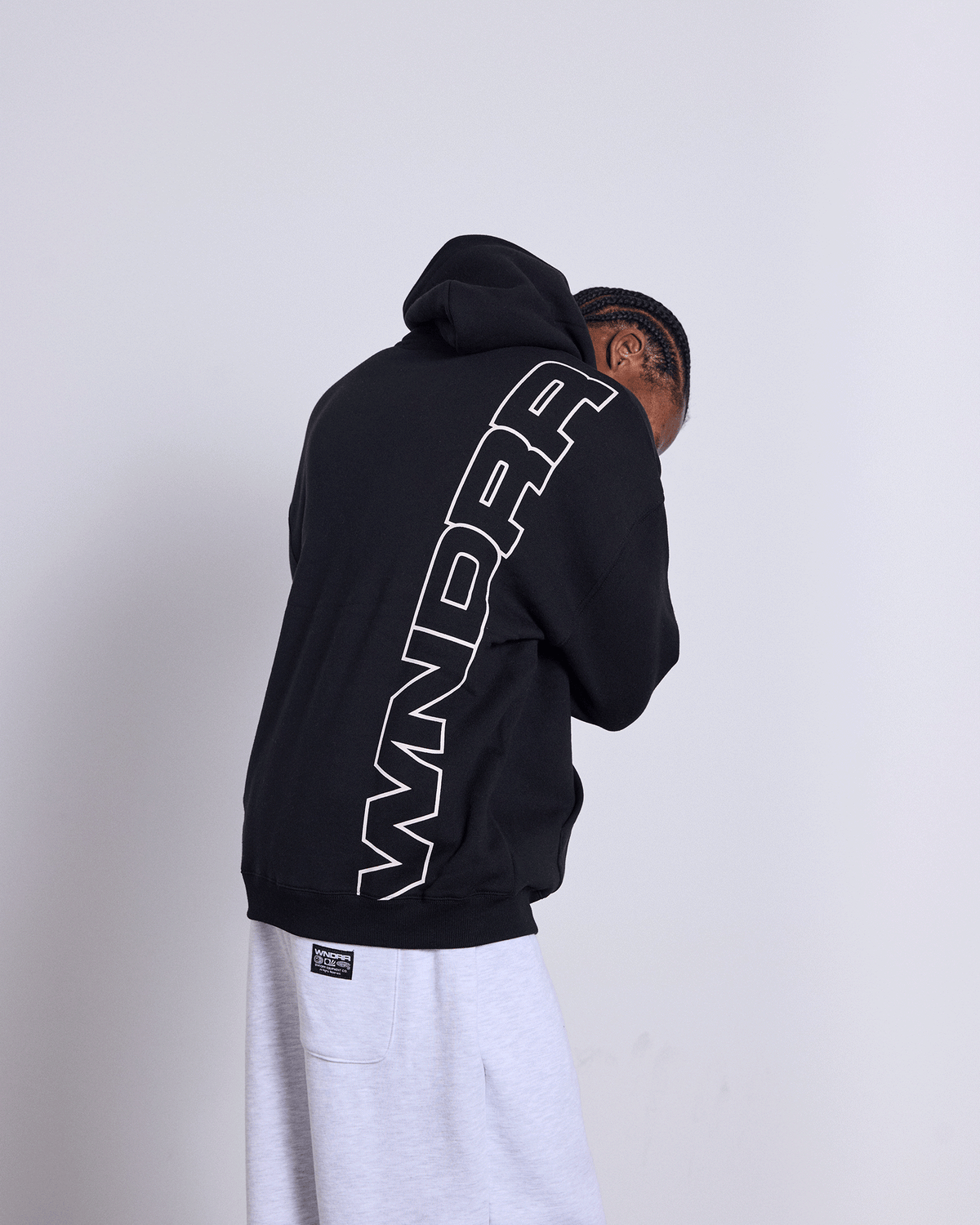 Mens Context Hood Sweater Black - Image 2