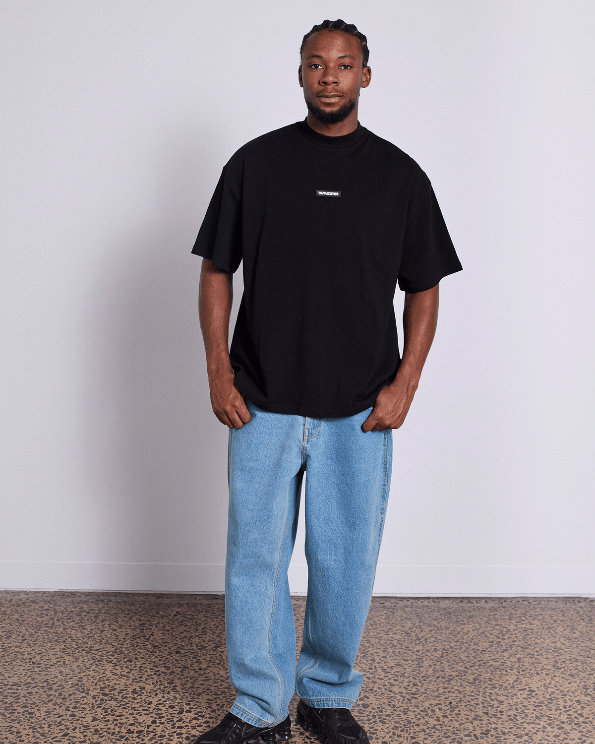 Mens Context Heavy Weight T Shirt Black - Image 2