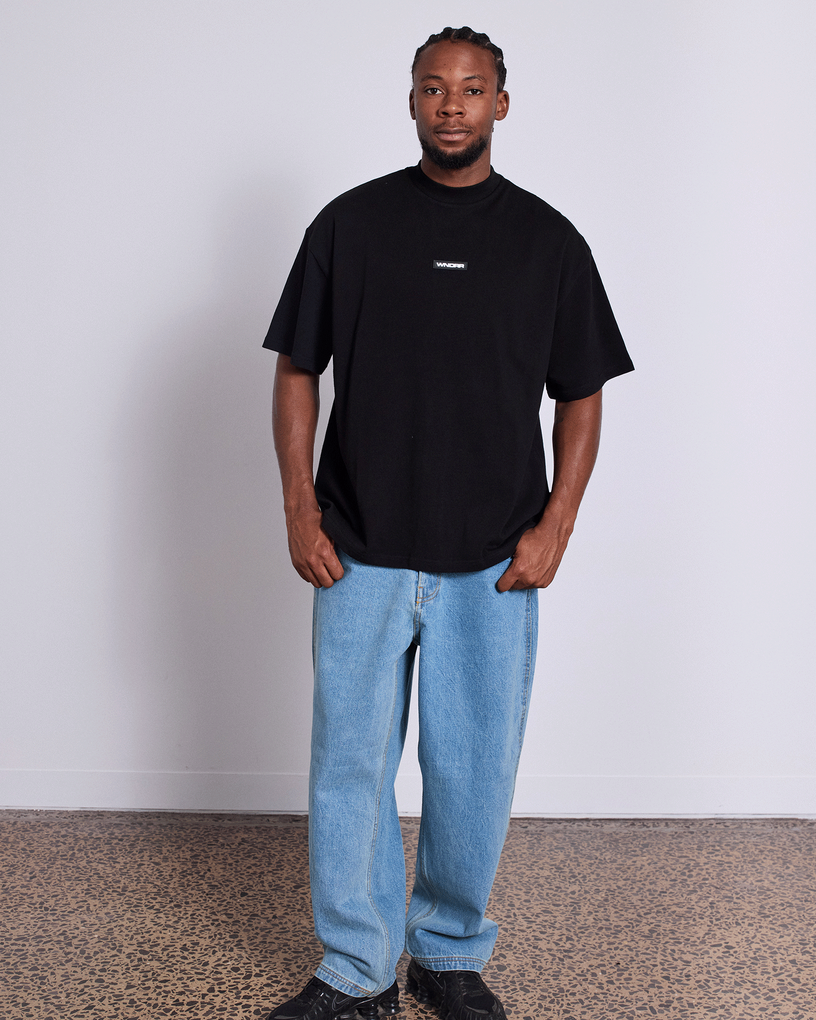 Mens Context Heavy Weight T Shirt Black - Image 2