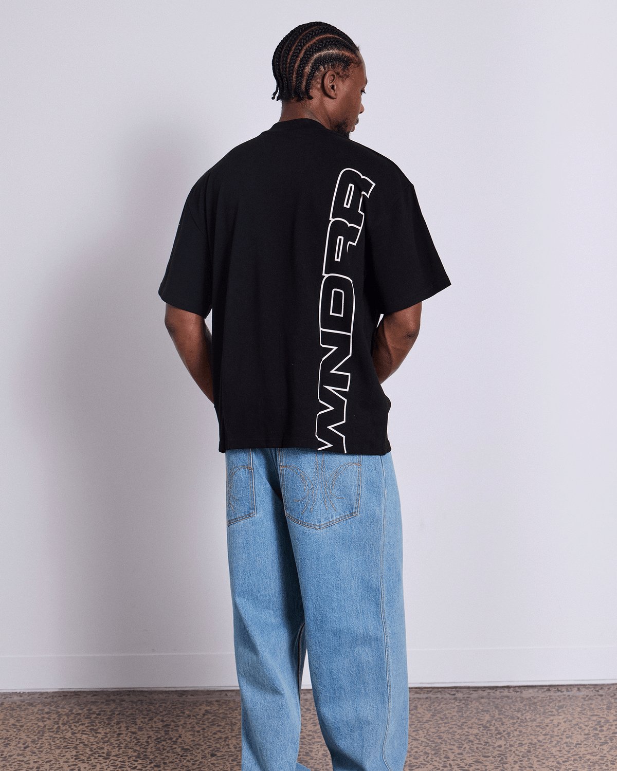 Mens Context Heavy Weight T Shirt Black - Image 4
