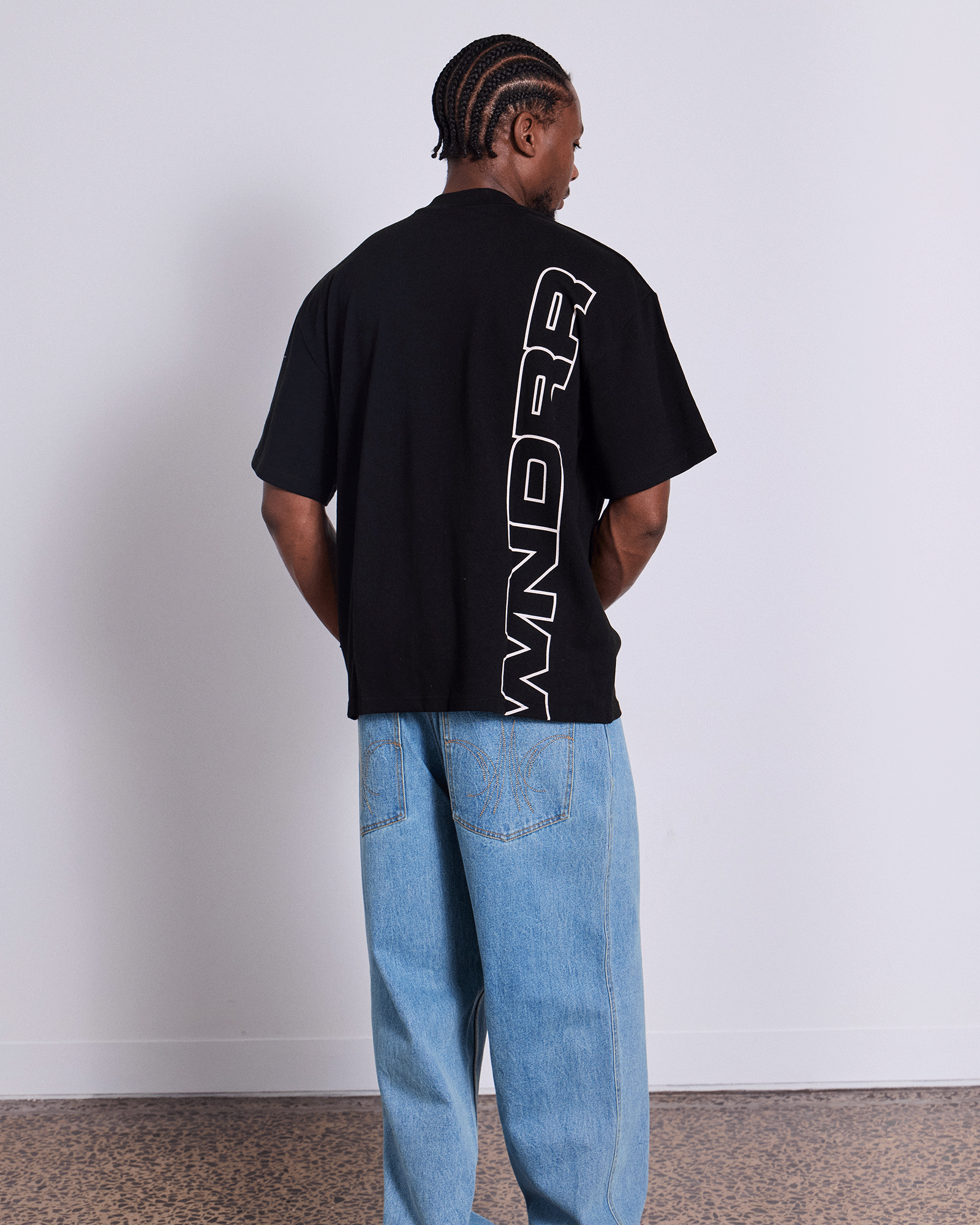 Mens Context Heavy Weight T Shirt Black - Image 4