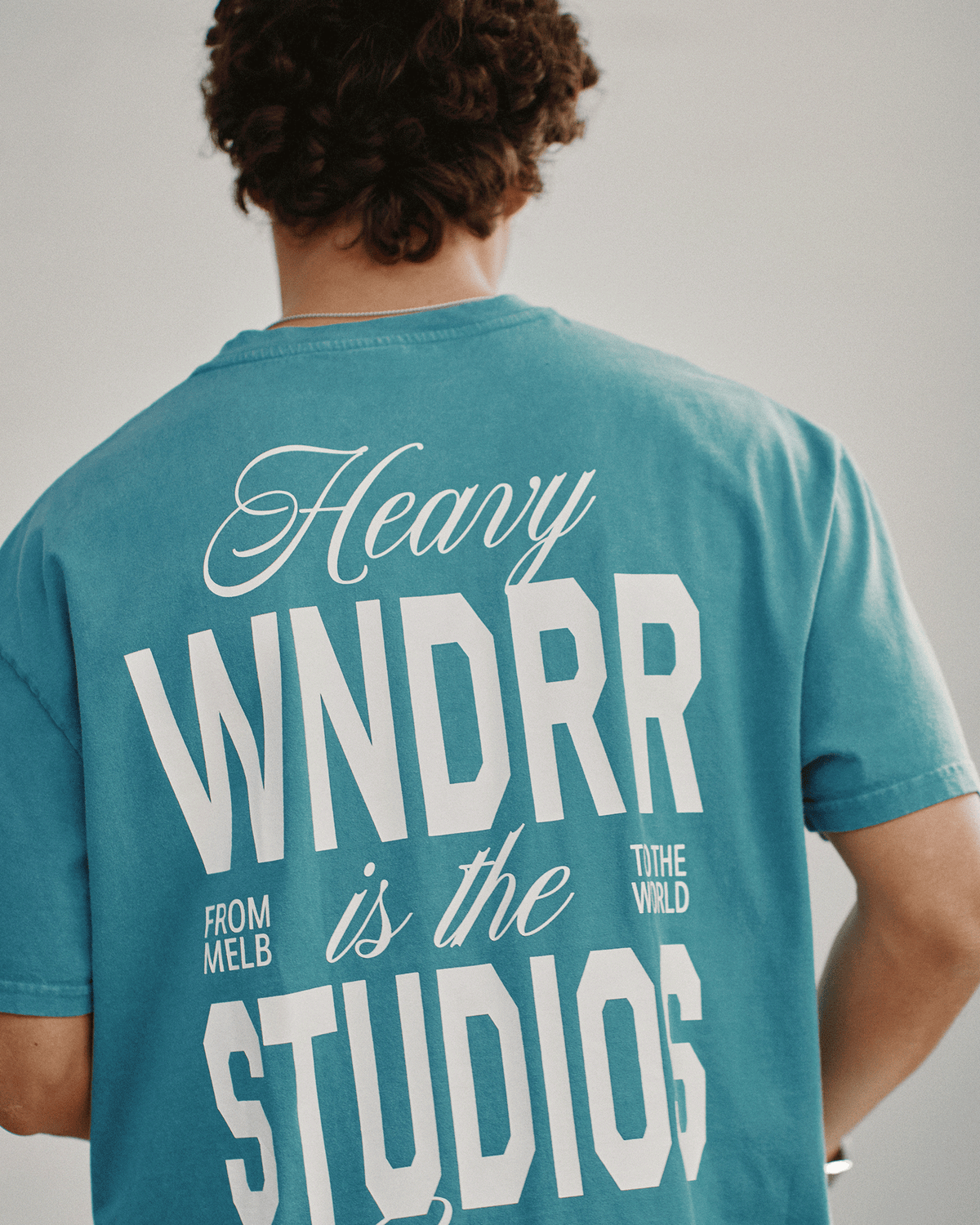 HIGHBORN BOX FIT TEE - WASHED BLUE