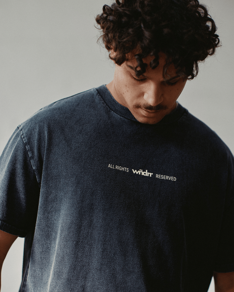 Highborn Box Fit Tee - Washed Black