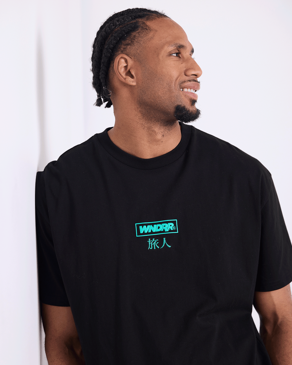 Mens SHODO BOX FIT T Shirt Faded Black - Image 5