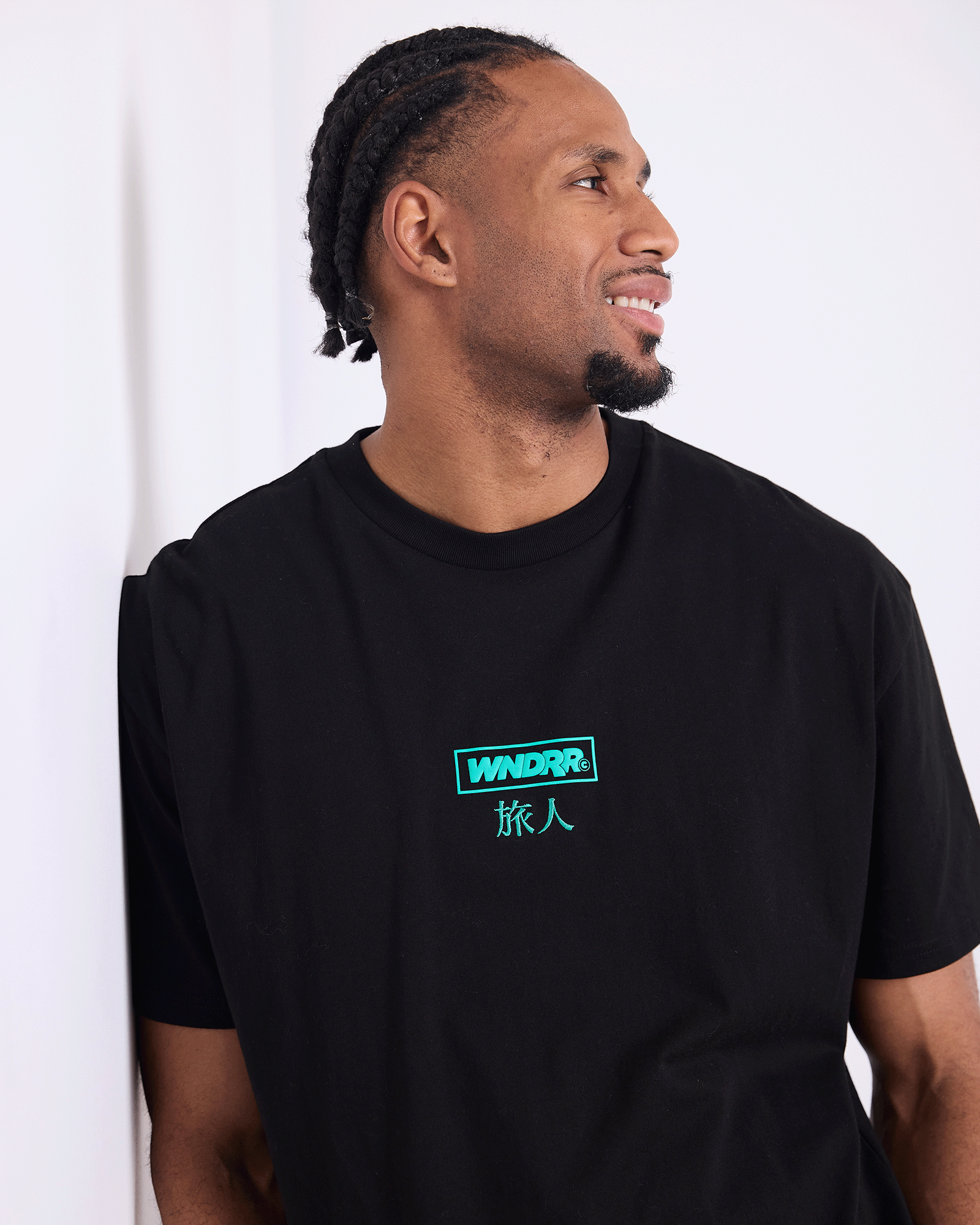 Mens SHODO BOX FIT T Shirt Faded Black - Image 5