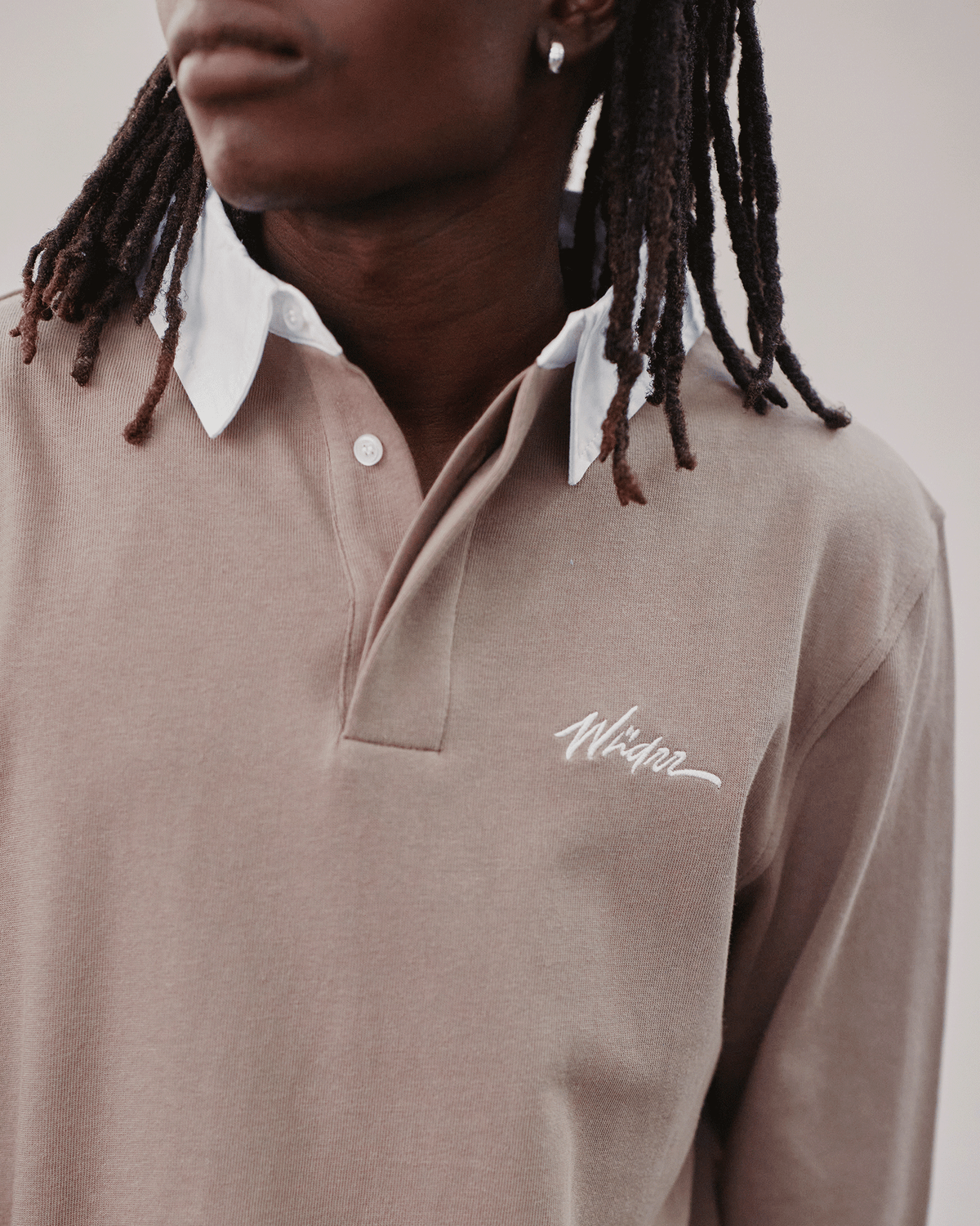 Faded French Terry Tee - Taupe