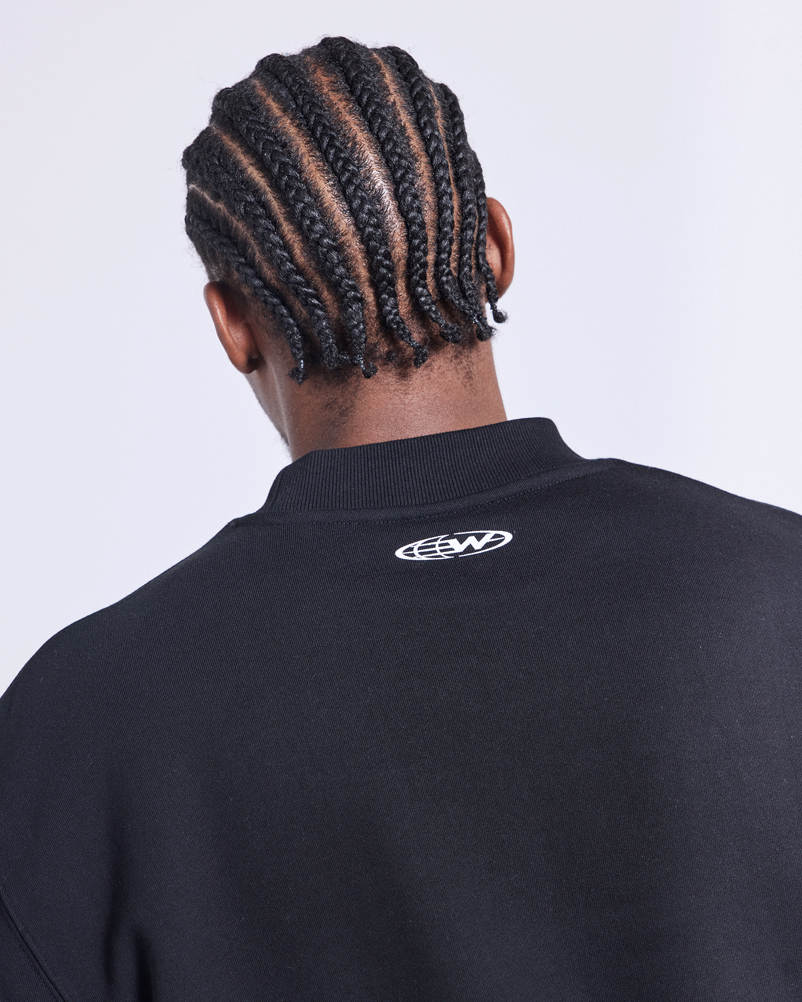 Mens Hashi Crew Sweater Black - Image 4