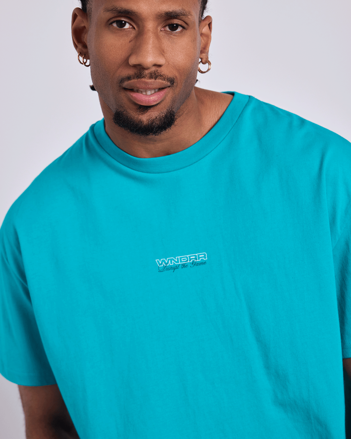 Displace Box Fit Tee Pool Green - Image 4