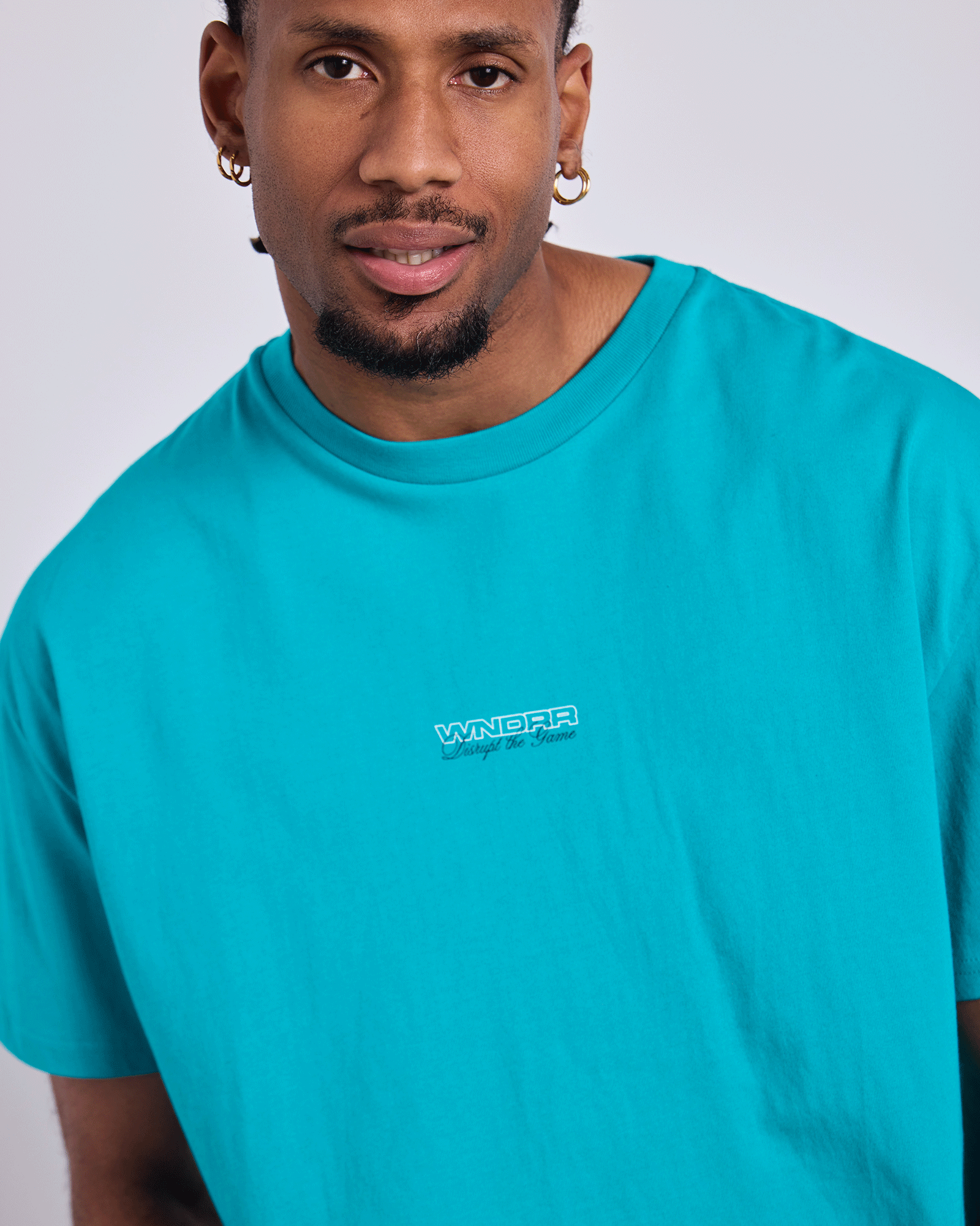 Displace Box Fit Tee Pool Green - Image 4