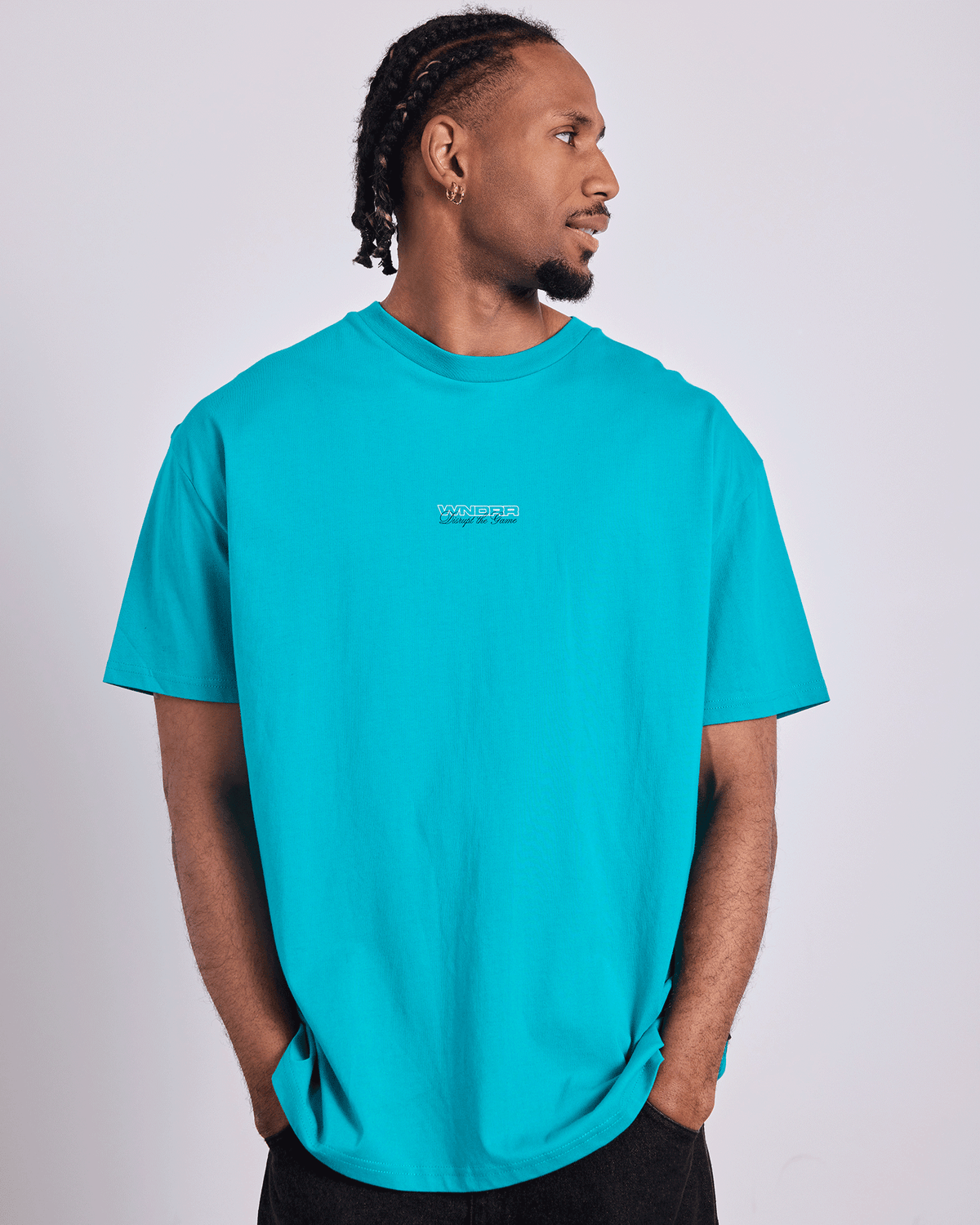 Displace Box Fit Tee Pool Green - Image 5