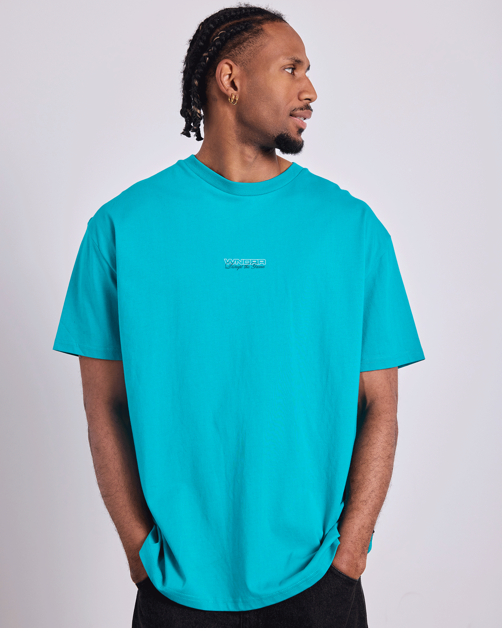 Displace Box Fit Tee Pool Green - Image 5