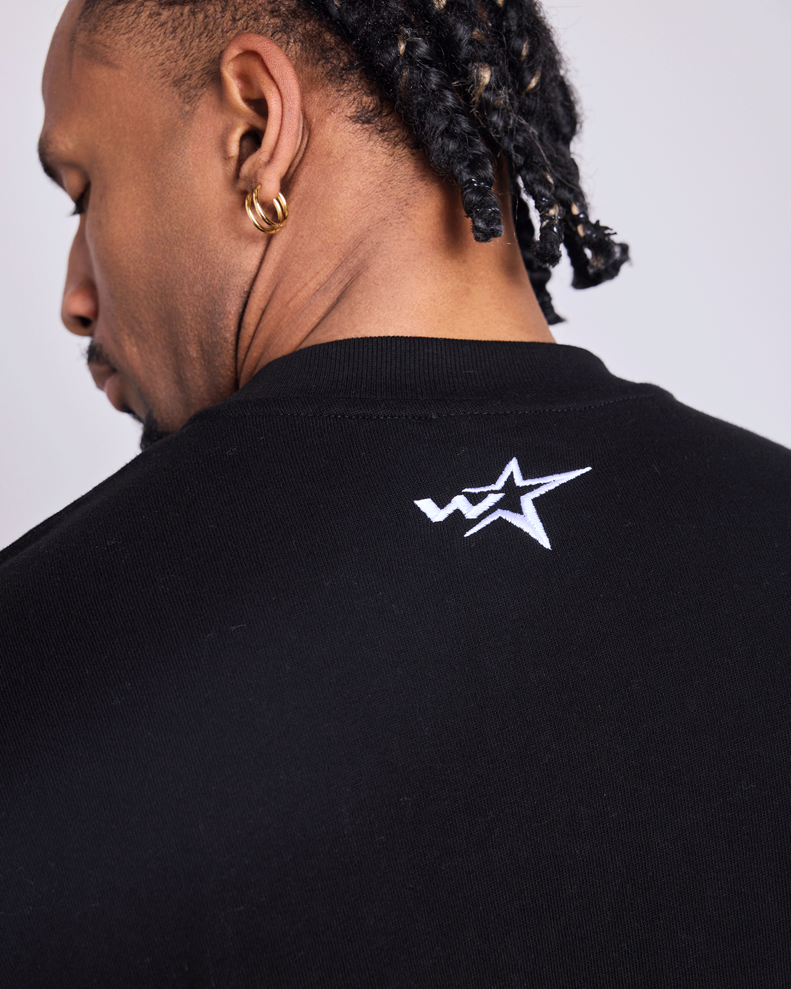 Five Point Heavy Weight Tee Black - Image 4