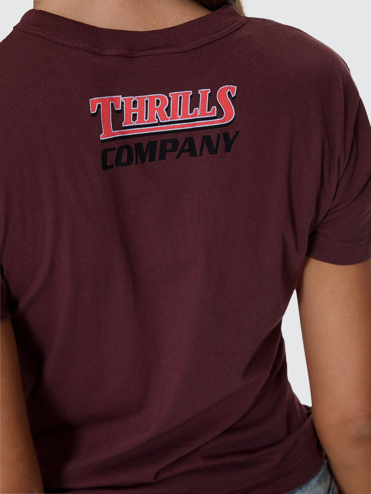 Womens Full Throttle T Shirt Bitter Chocolate - Image 5