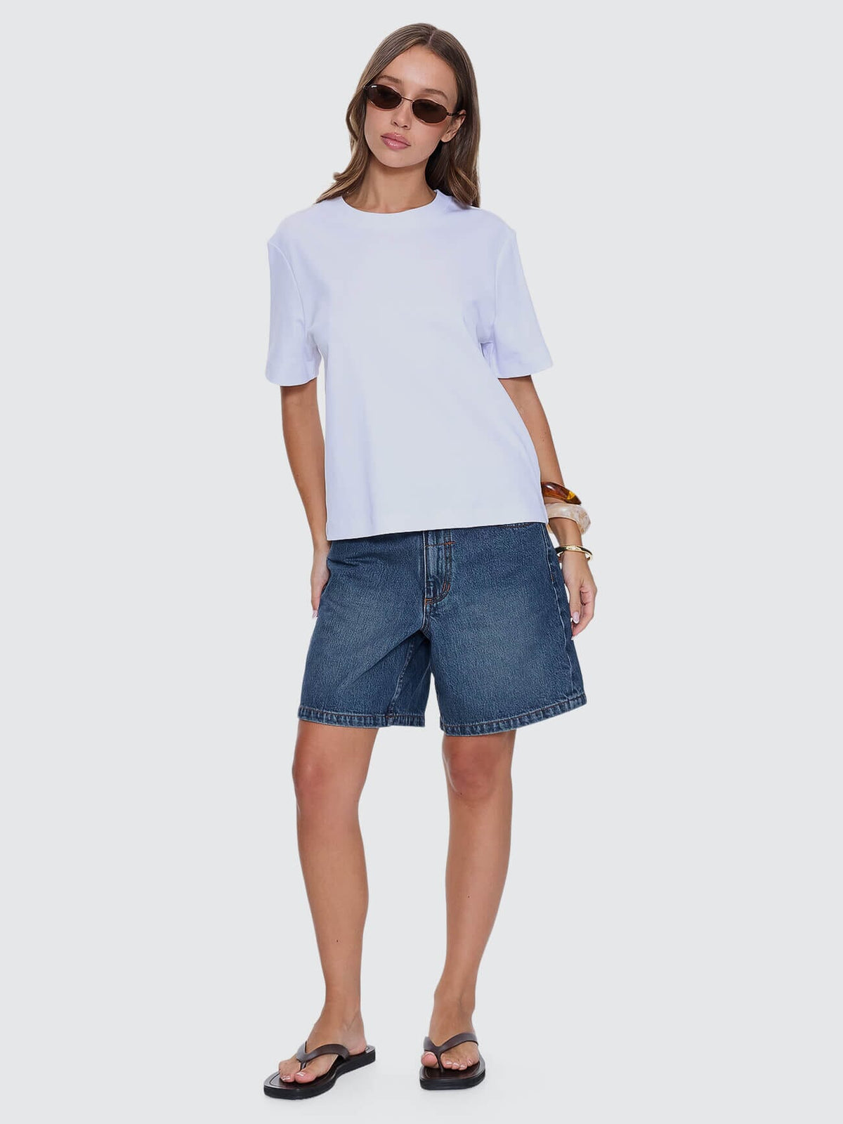 Womens Essential Tee T Shirt White - Image 3