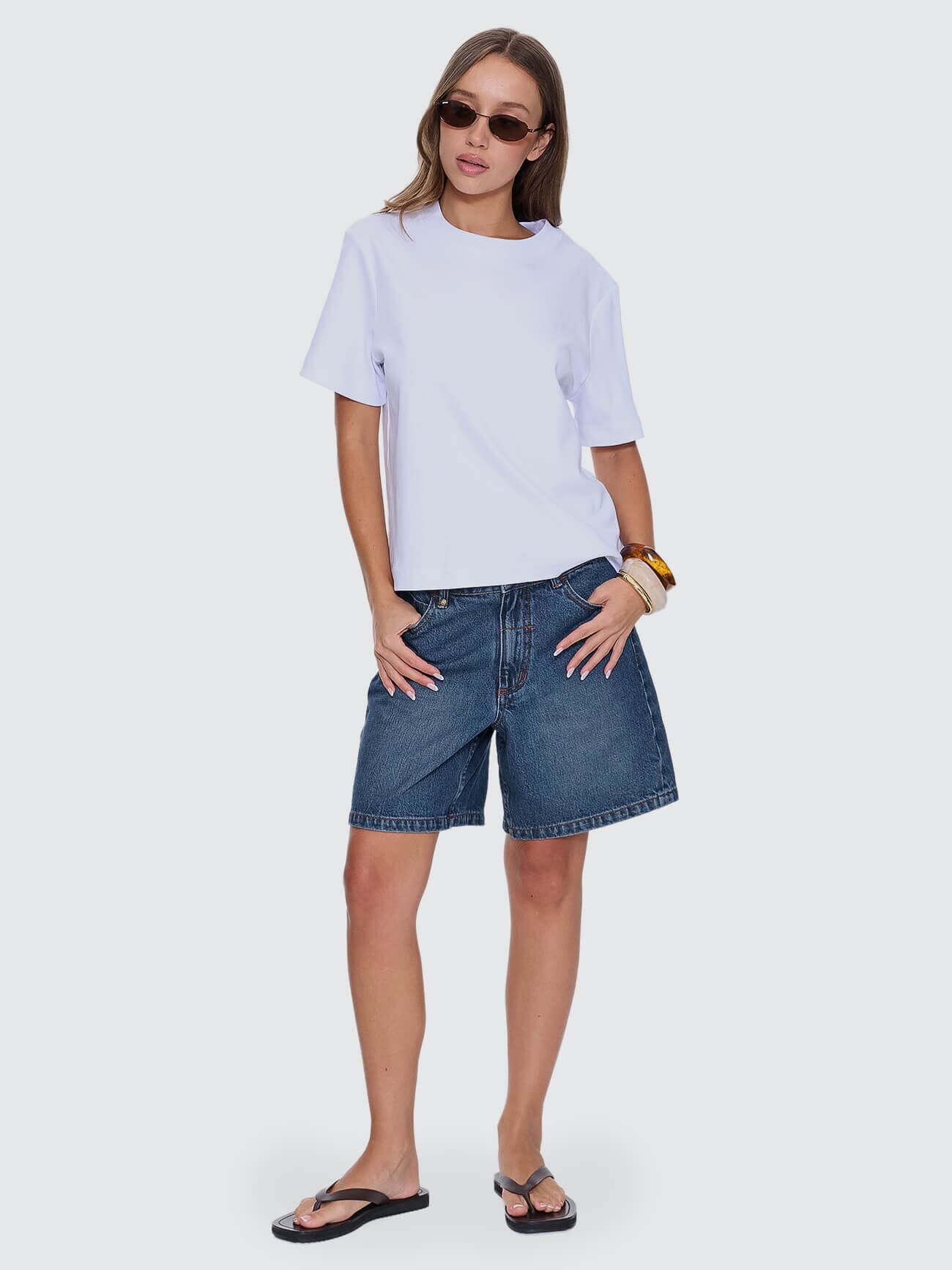 Womens Essential Tee T Shirt White - Image 7