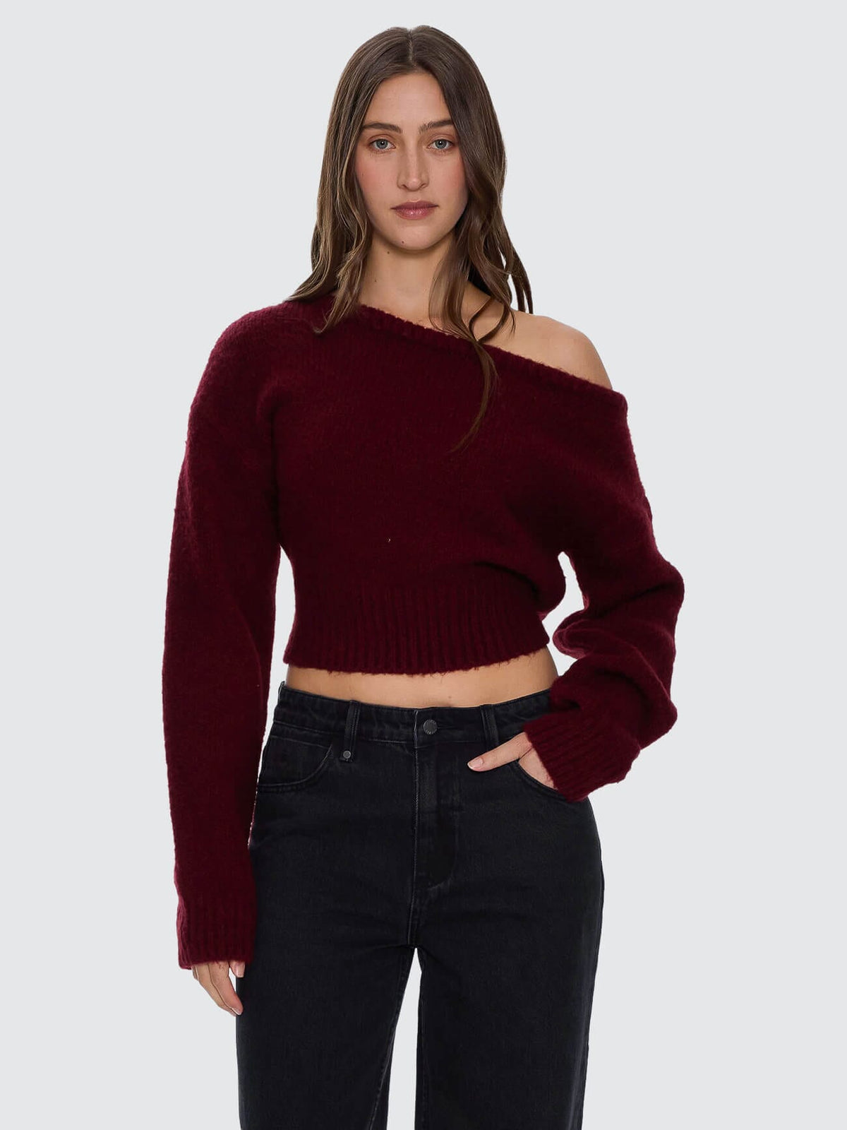 Womens Oslo Sweater New Maroon - Image 1