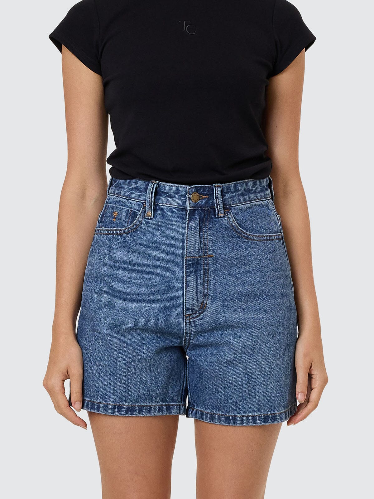 Womens Koko Walk Short Stone Blue - Image 2