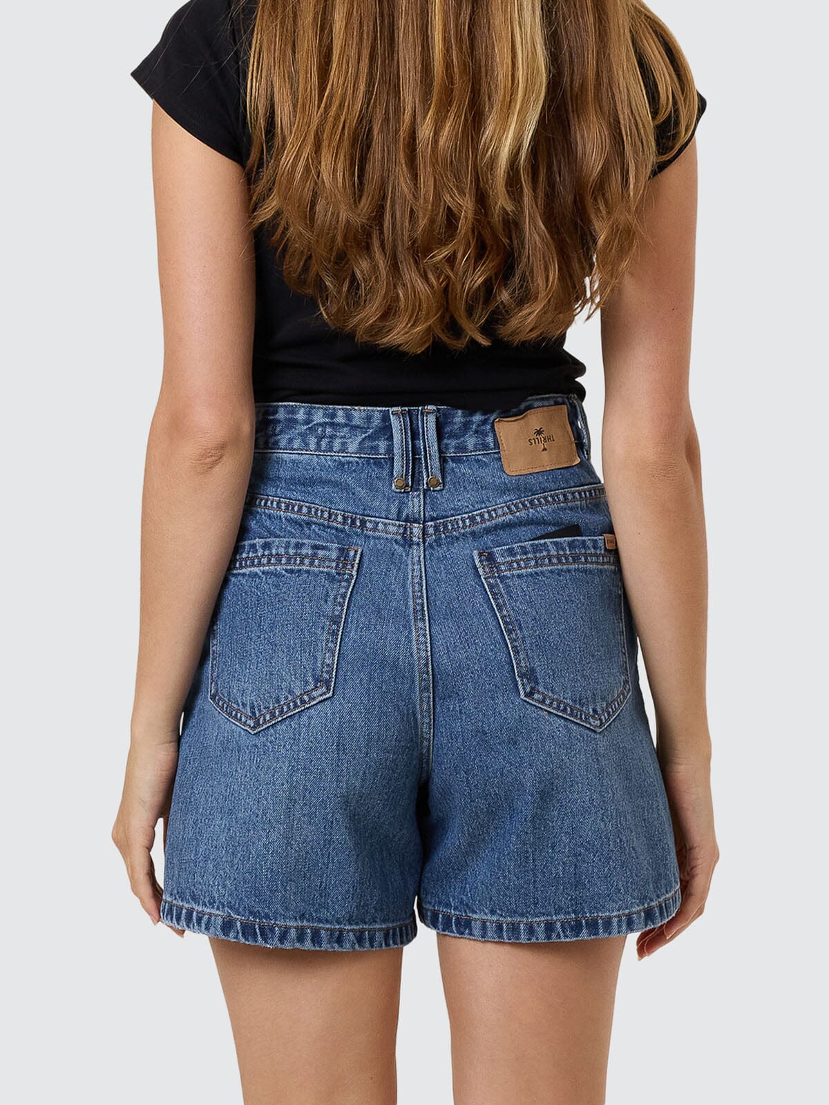 Womens Koko Walk Short Stone Blue - Image 4