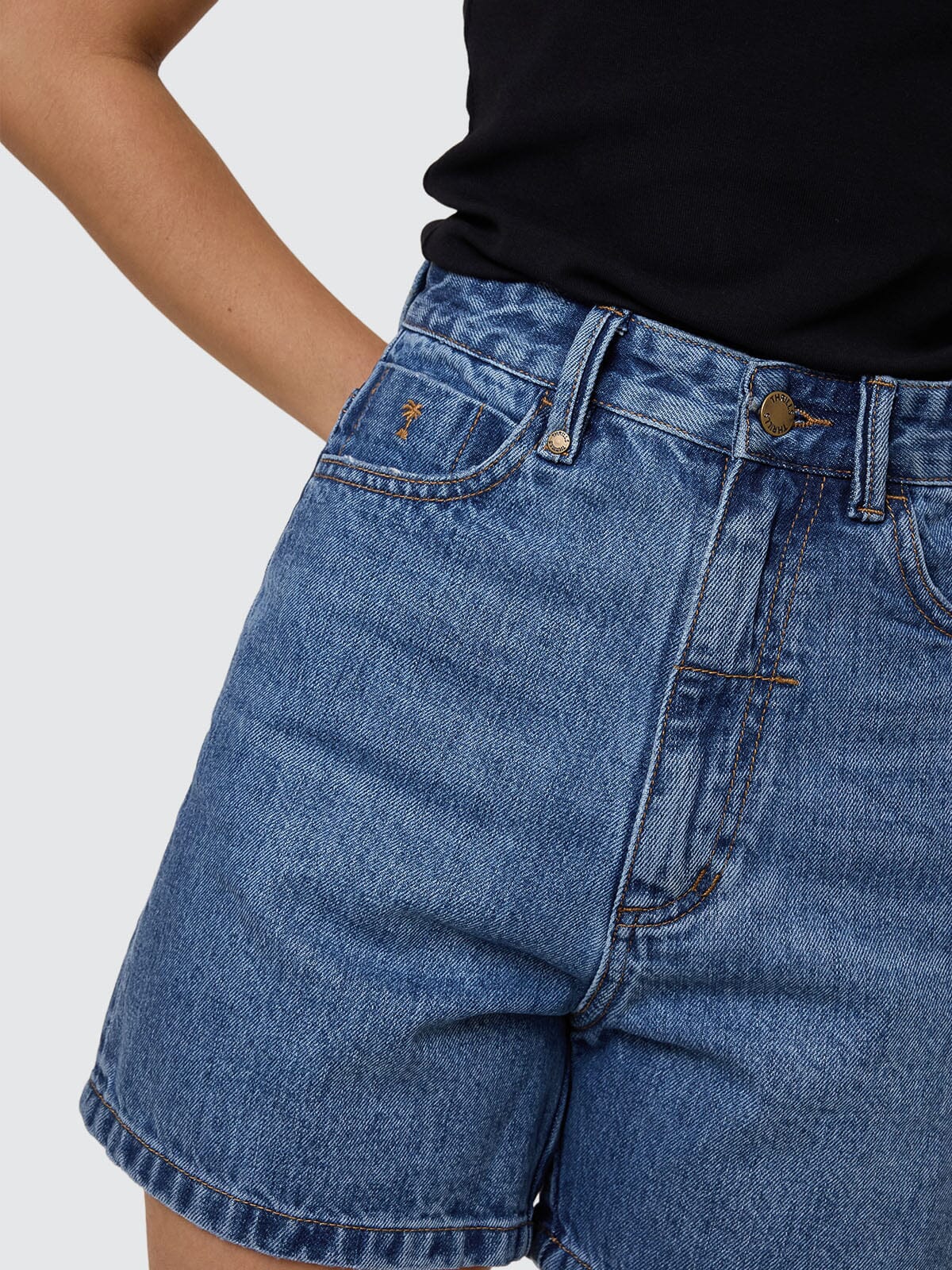 Womens Koko Walk Short Stone Blue - Image 7