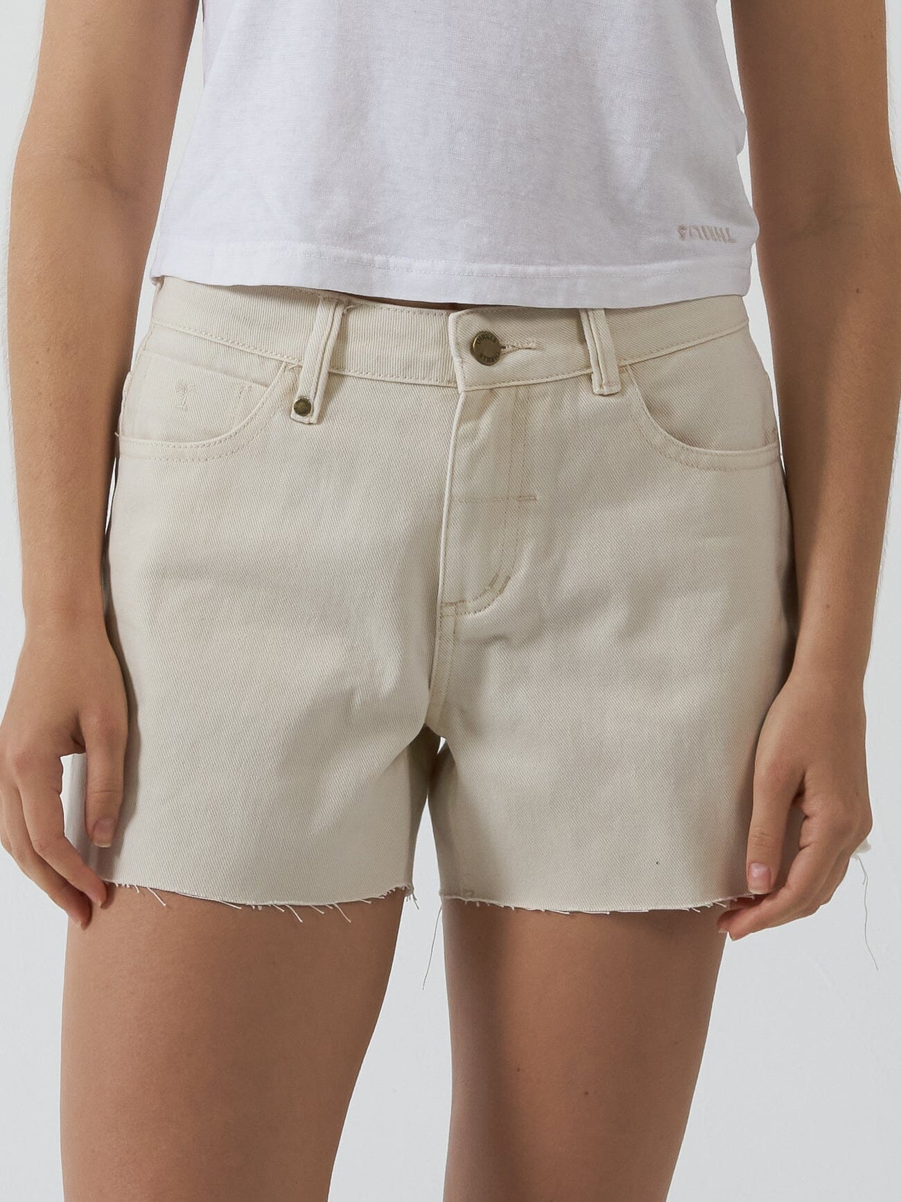 Erica Mid Rise Short Heritage White - Image 1