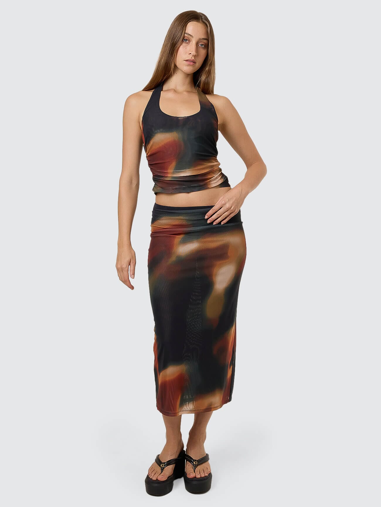 Metamorphic Daze Slip Skirt