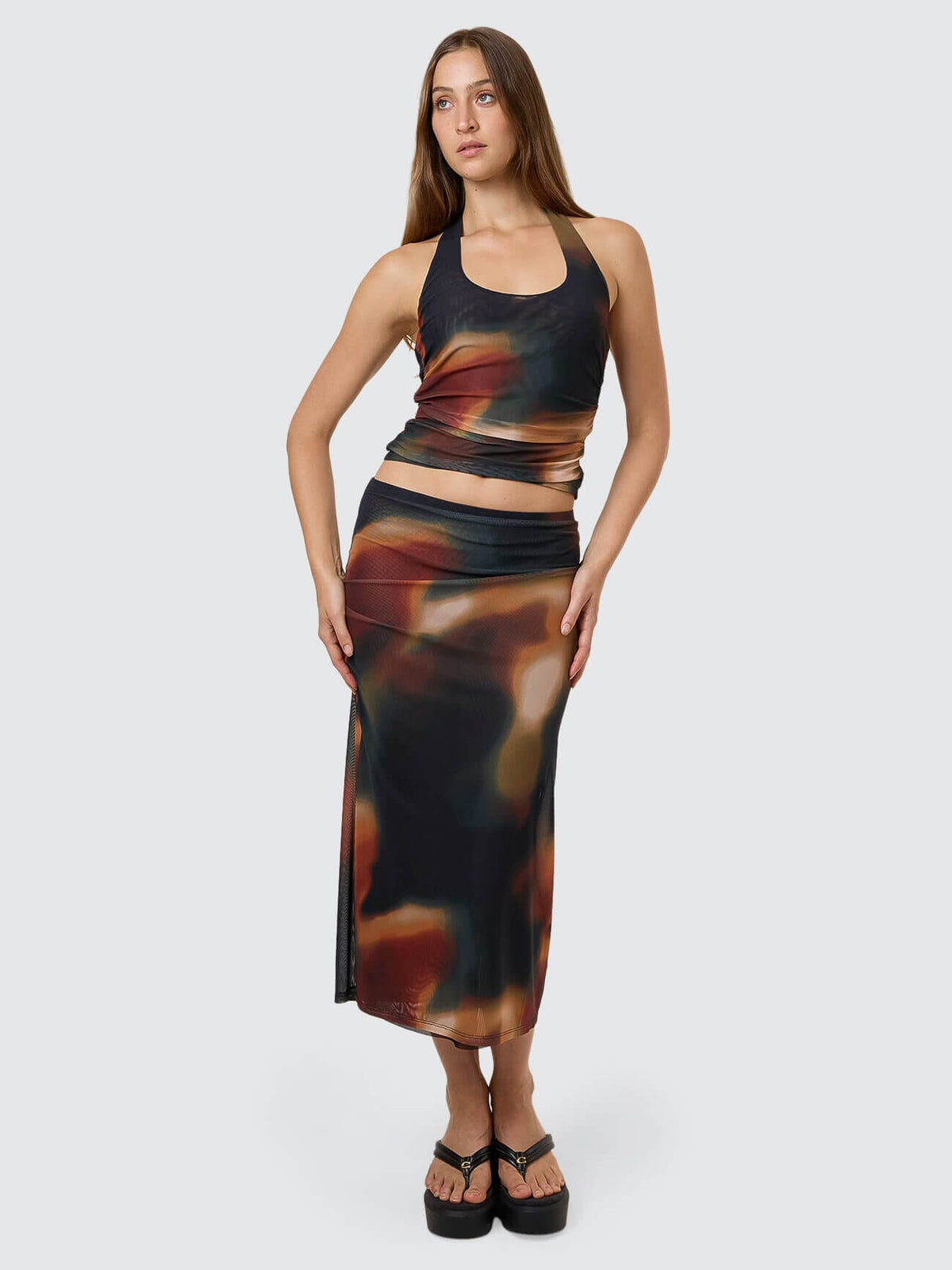 Metamorphic Daze Slip Skirt