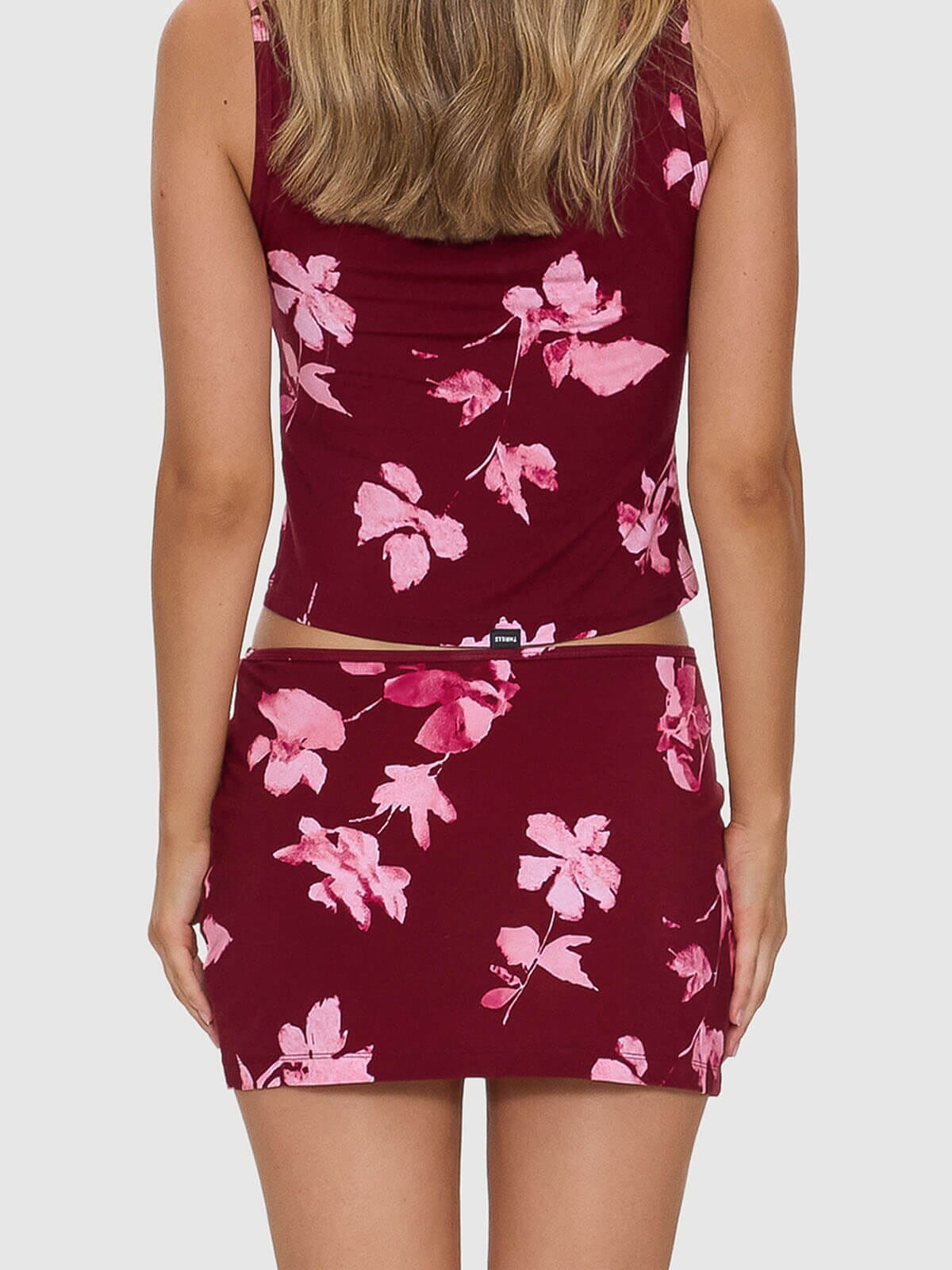 Womens Full Bloom Skirt Pomegranate - Image 5