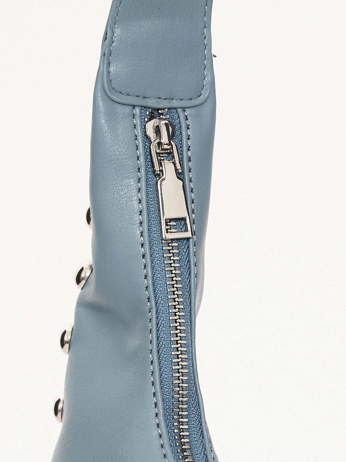 Wild Side Studded Mini Shoulder Bag Dark Grey Blue - Image 4
