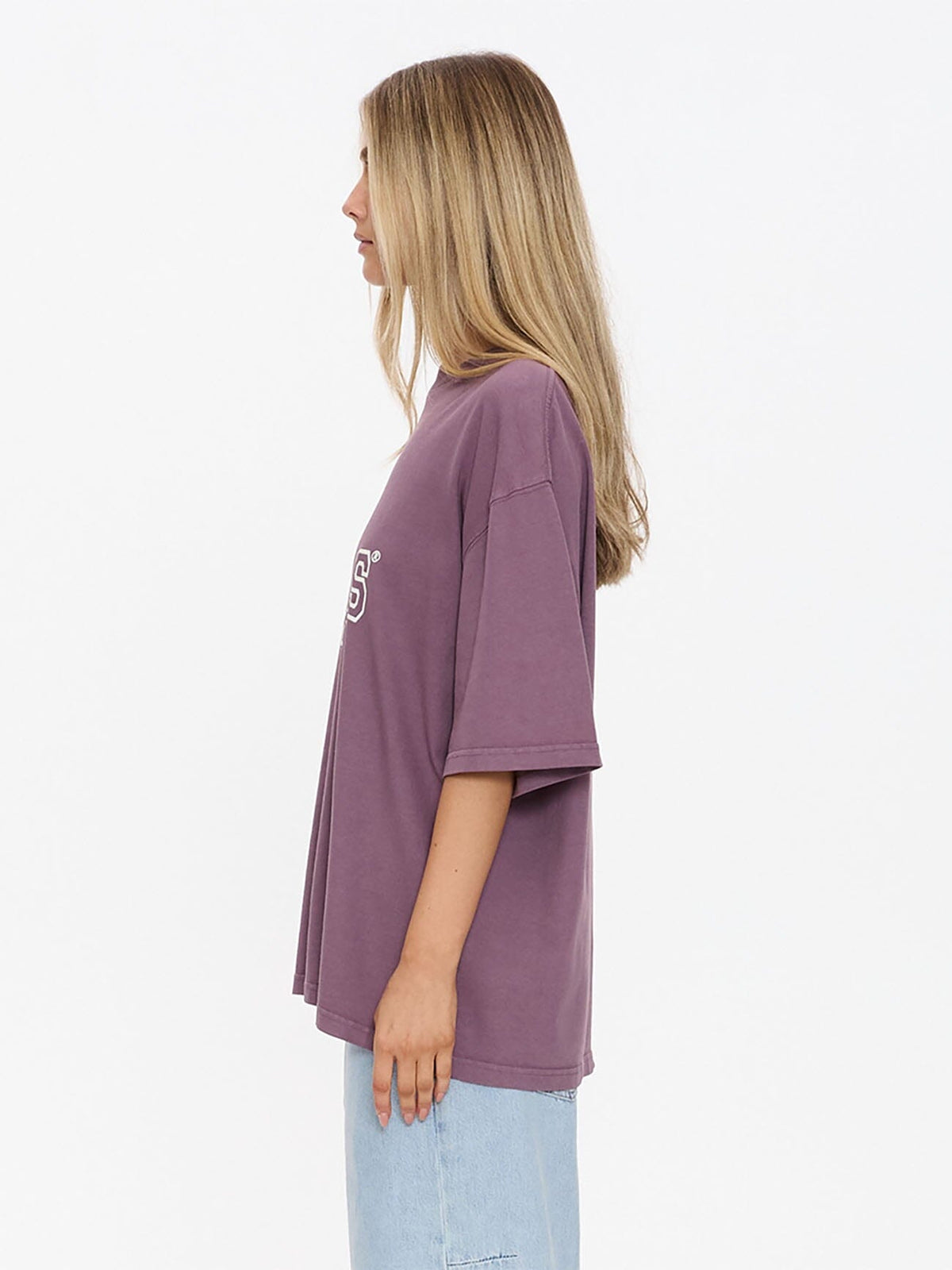 Womens Break Point T Shirt Vintage Mauve - Image 4