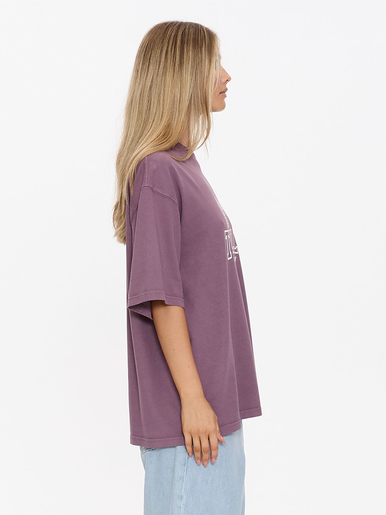 Womens Break Point T Shirt Vintage Mauve - Image 6