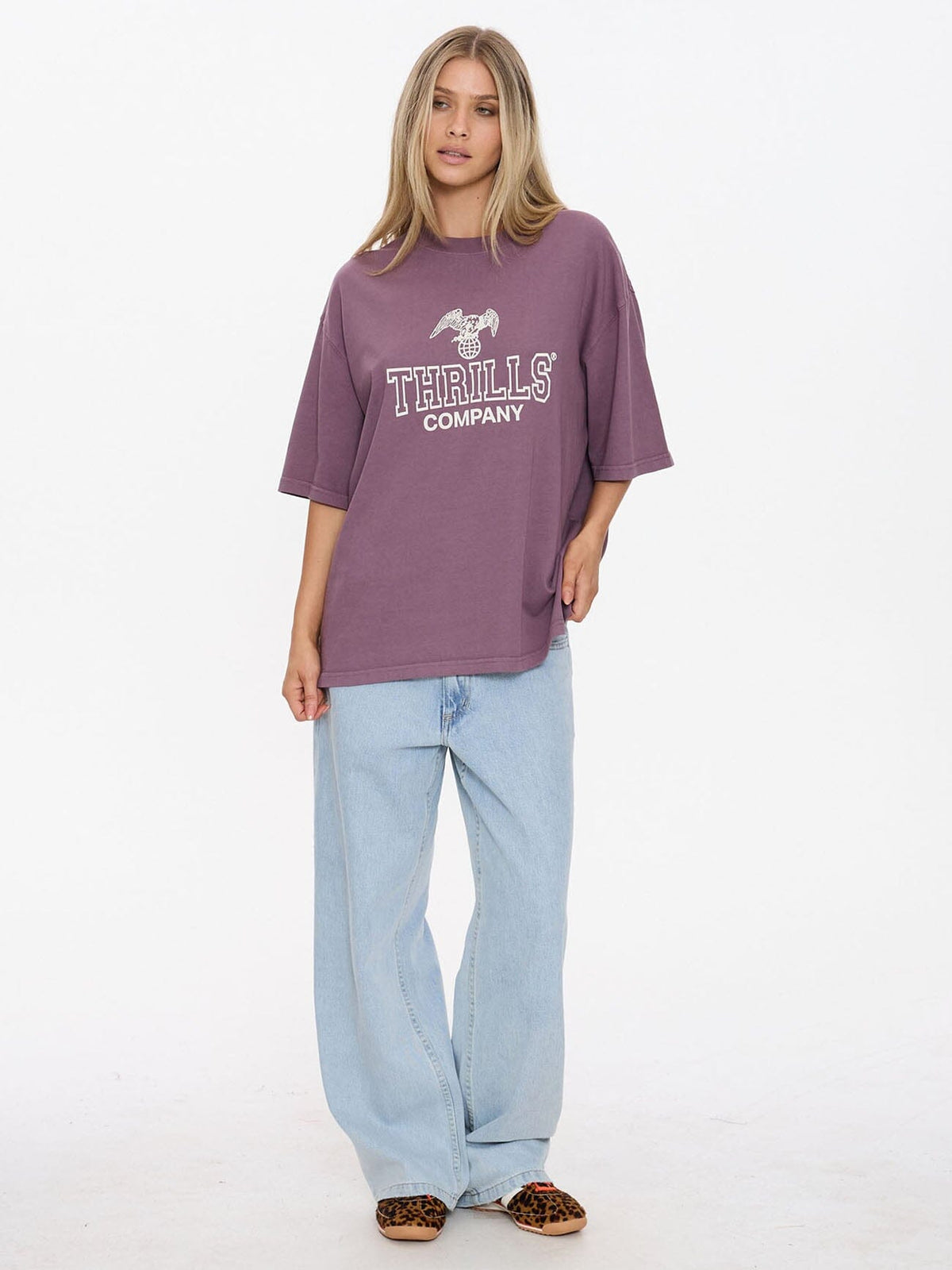 Womens Break Point T Shirt Vintage Mauve - Image 3