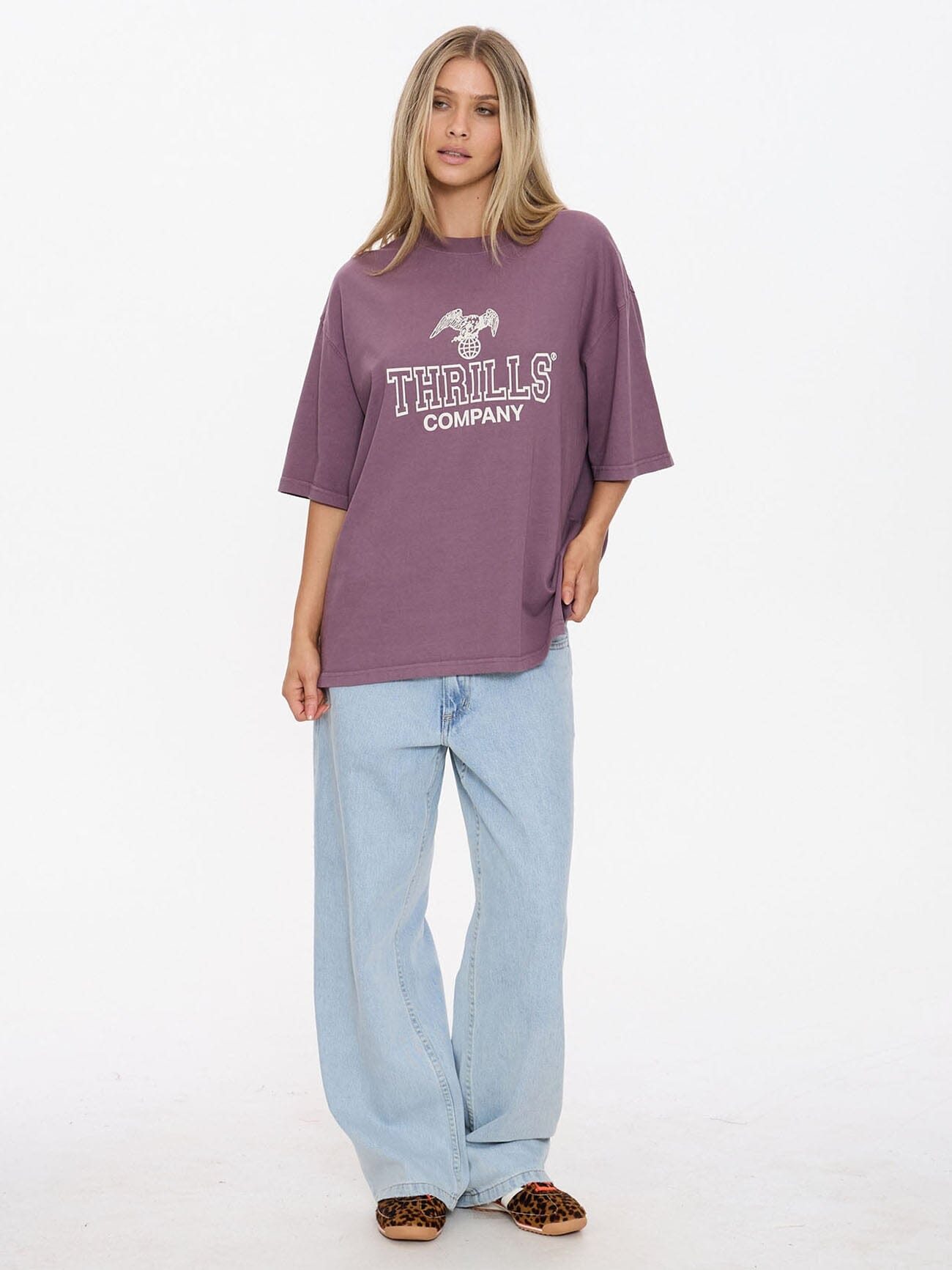 Womens Break Point T Shirt Vintage Mauve - Image 3