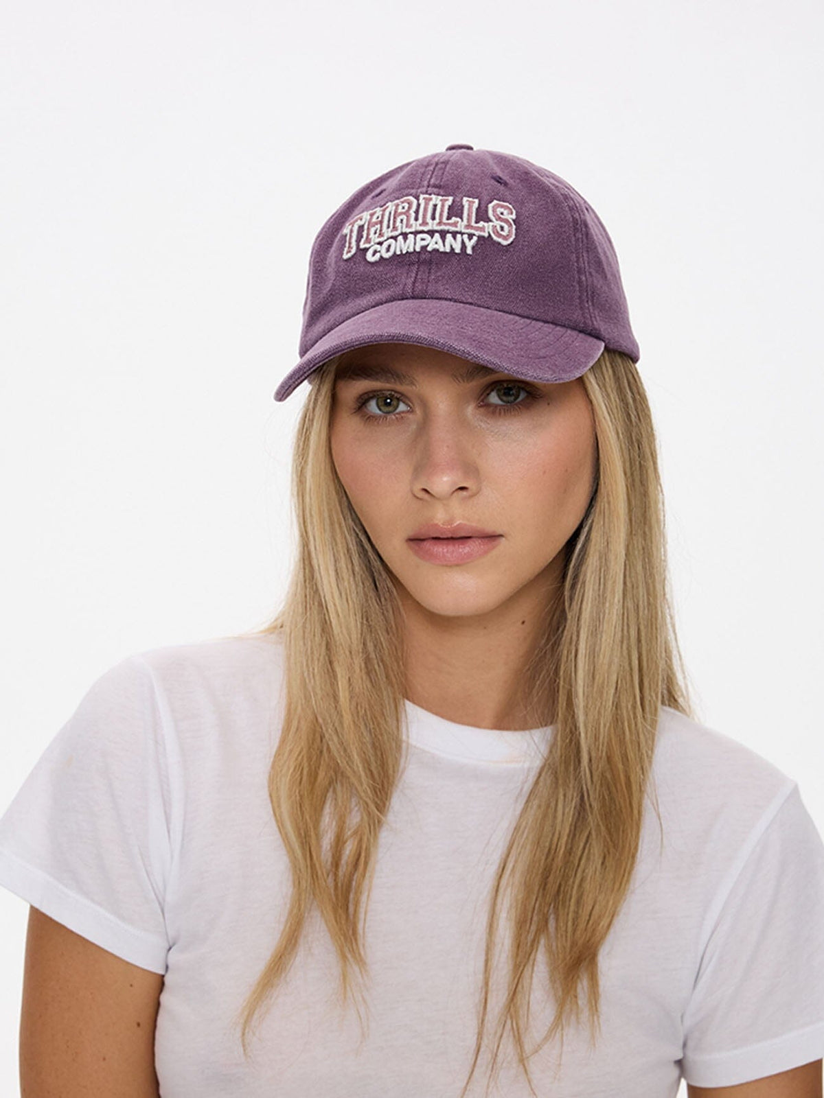 Mens Break Point 6 Panel Cap Vintage Mauve - Image 1