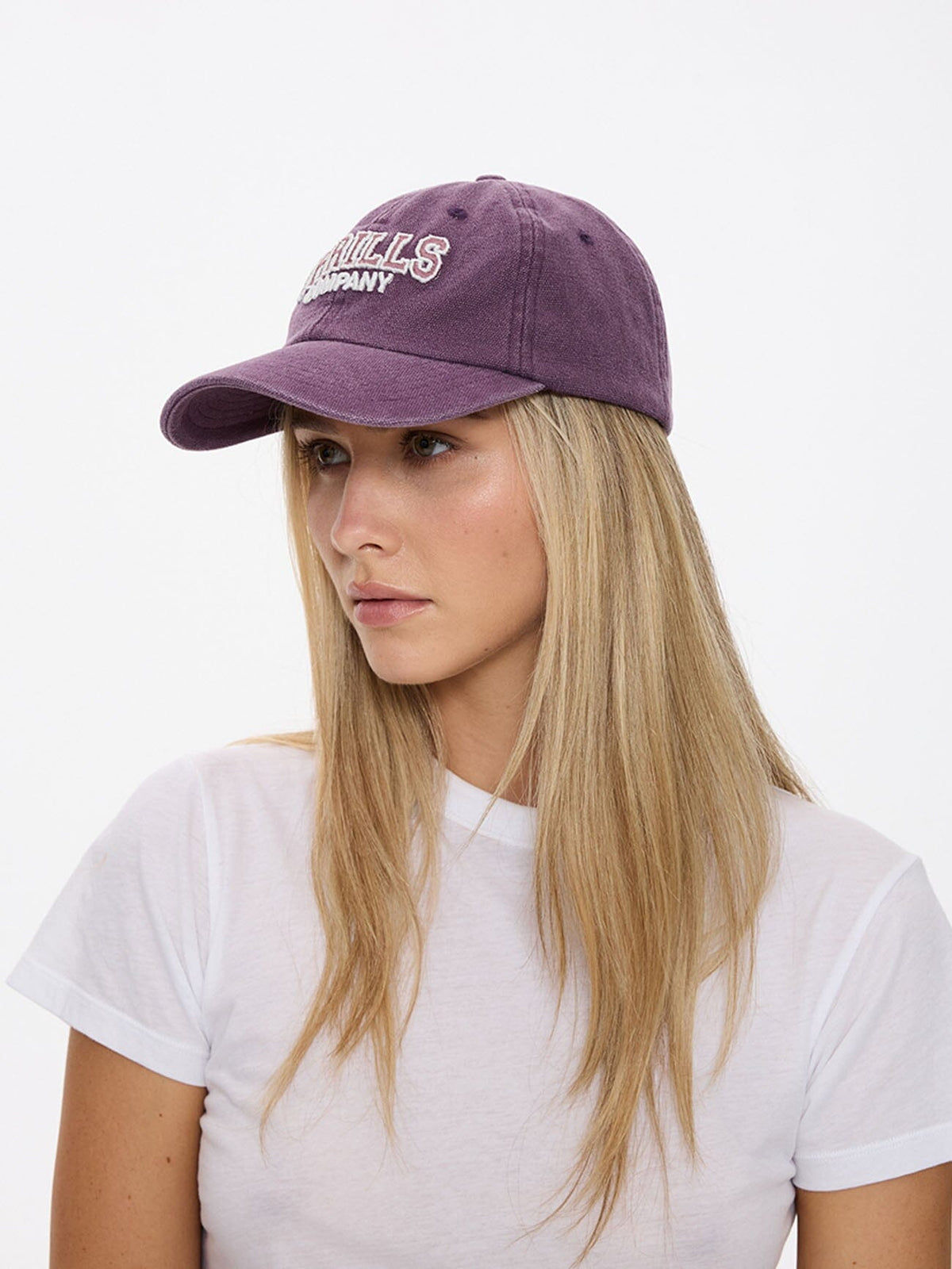 Mens Break Point 6 Panel Cap Vintage Mauve - Image 2