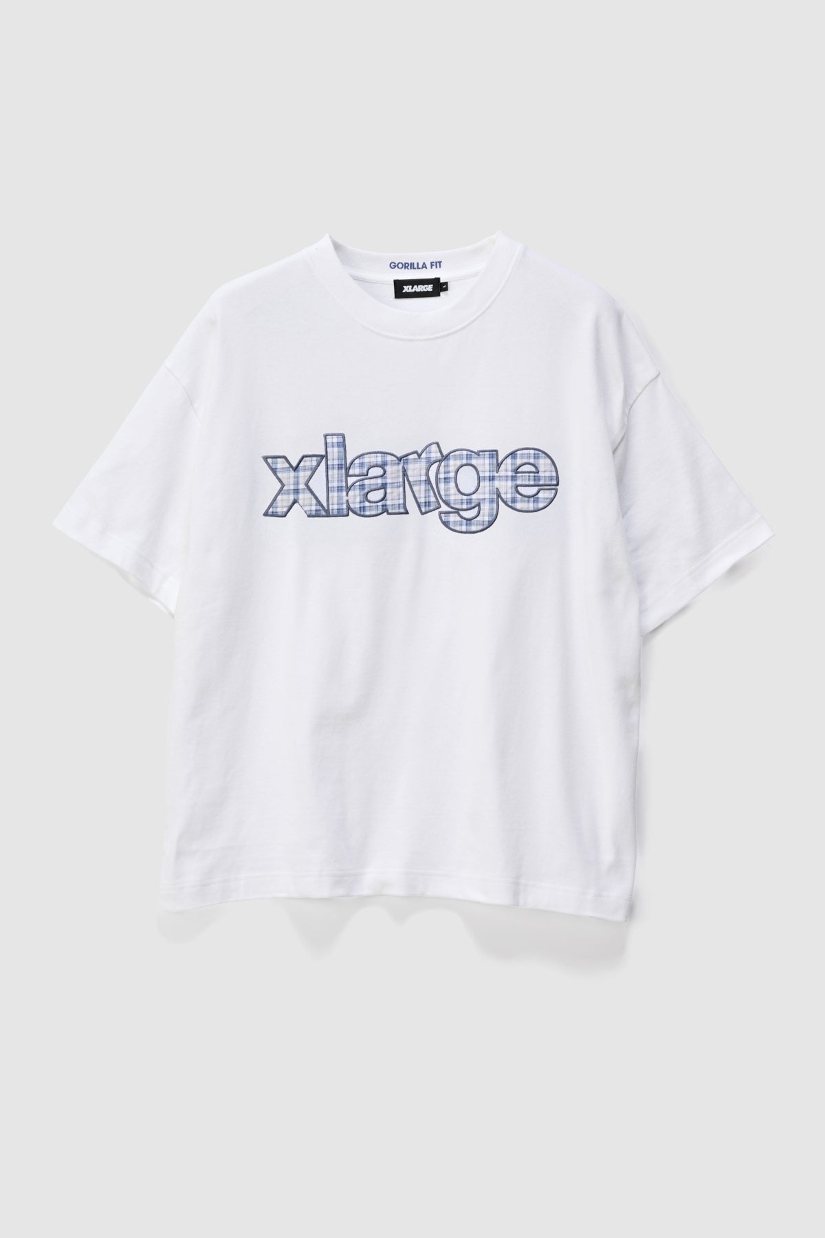 Eli Plaid Gorilla Fit Tee White - Image 1