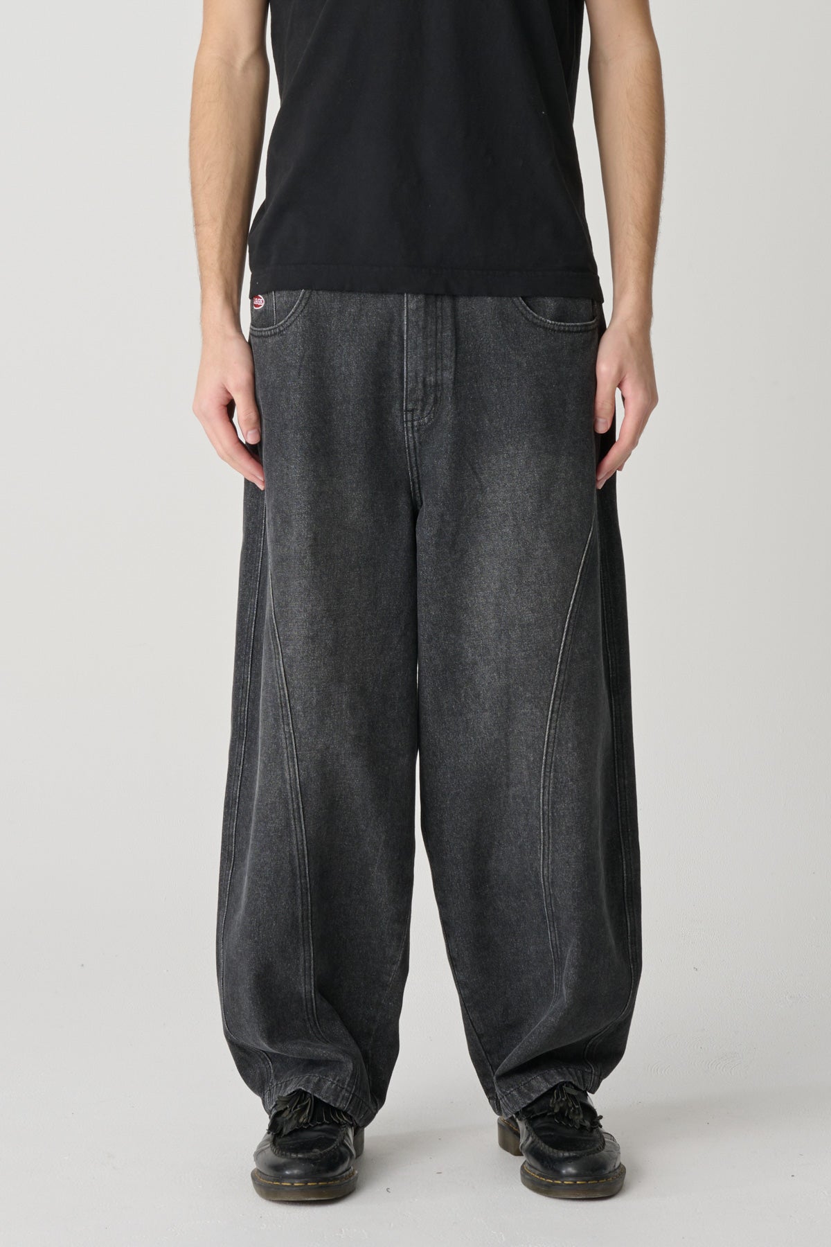 Mens Barrel Bull Denim 91 Pant Faded Black - Image 2