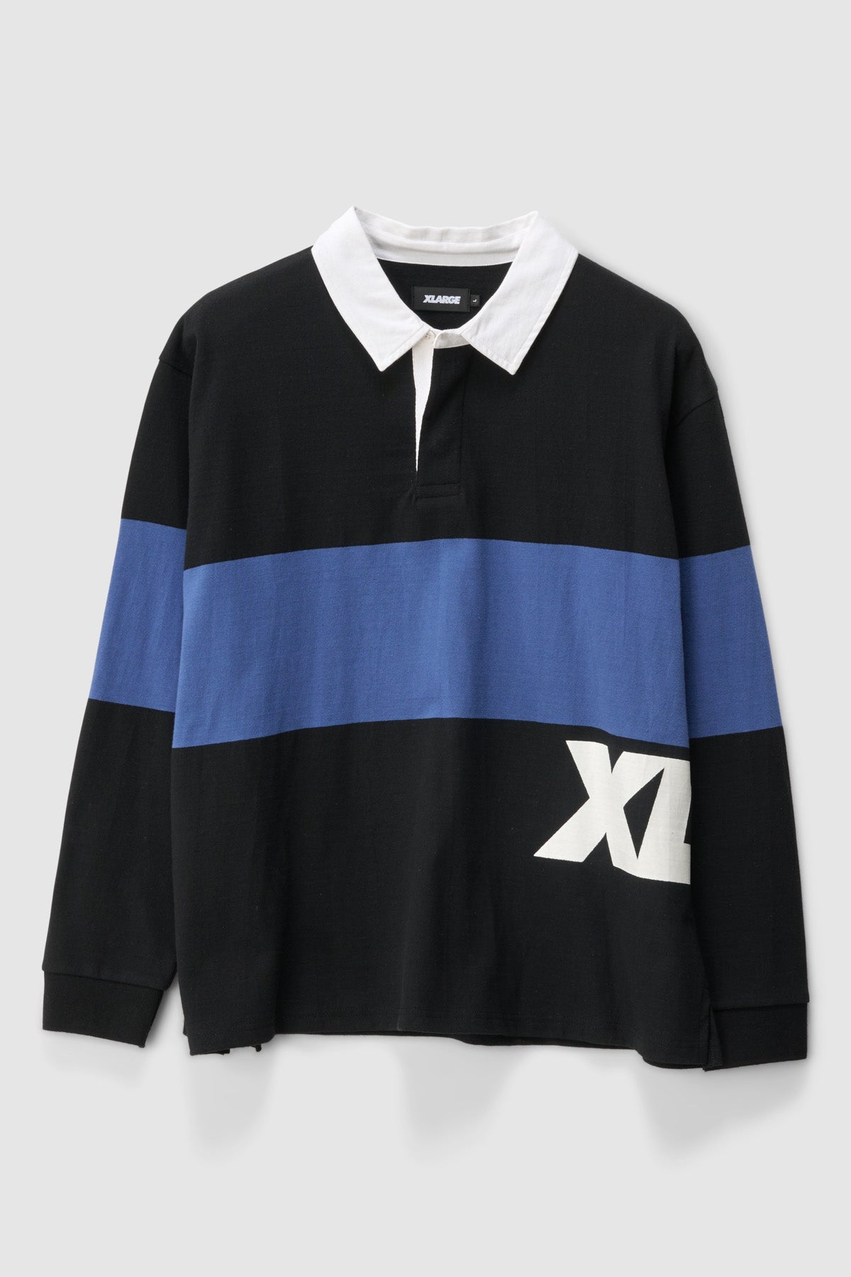 Italic Rugby Long Sleeve T Shirt Black - Image 1