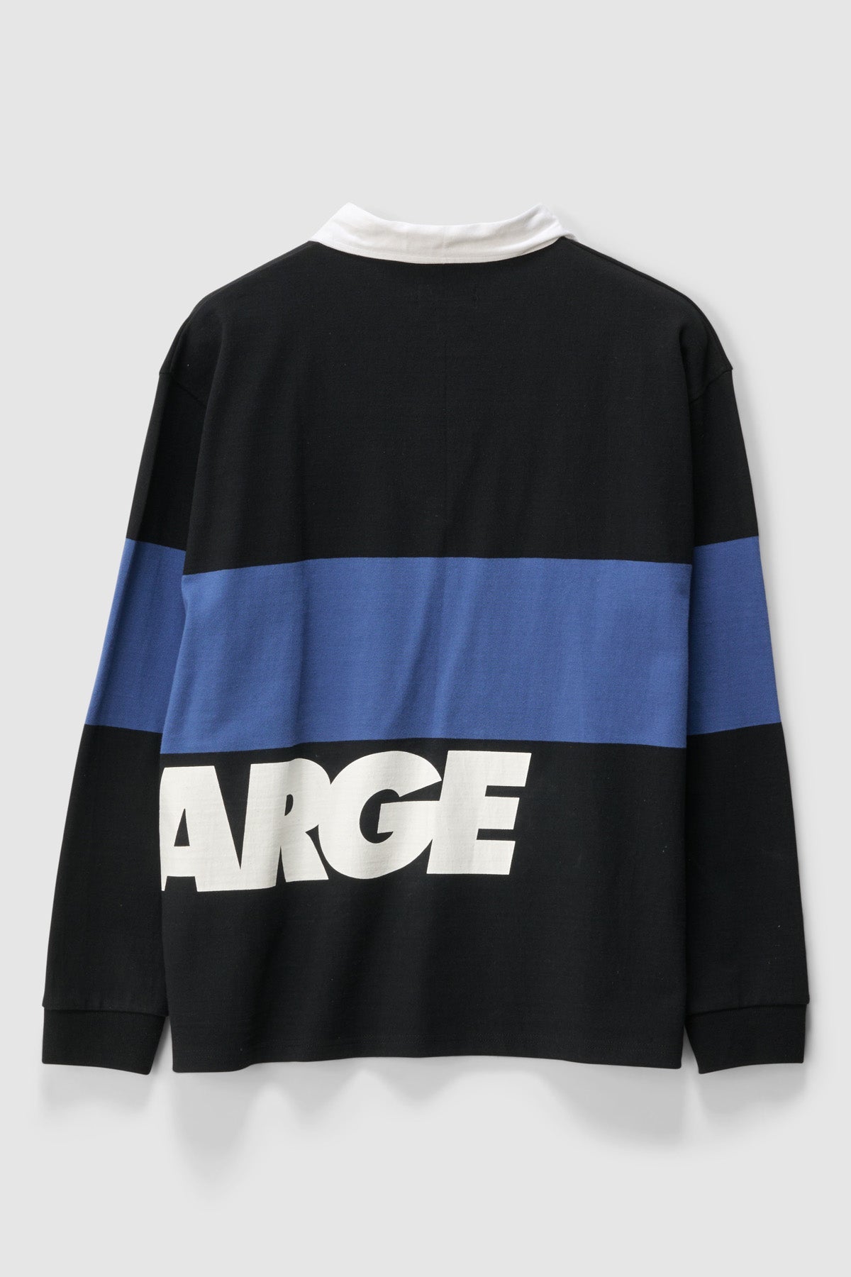 Italic Rugby Long Sleeve T Shirt Black - Image 2